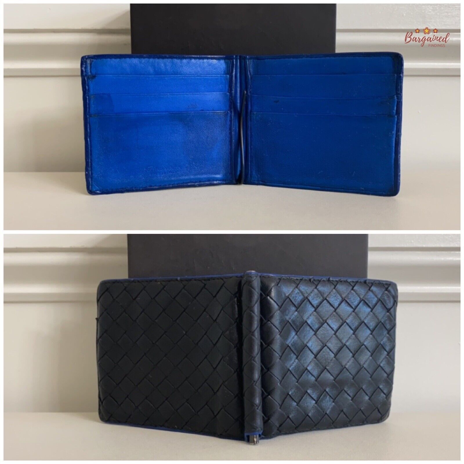 Bottega Veneta Bottega Veneta Intrecciato Leather Money Clip Bifold Wallet Size ONE SIZE - 9 Thumbnail