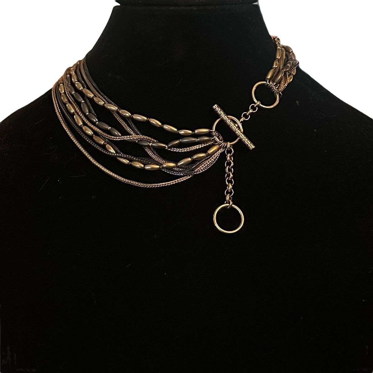 Kenneth Cole Kenneth Cole Reaction multi chain toggle necklace Size ONE SIZE - 2 Thumbnail