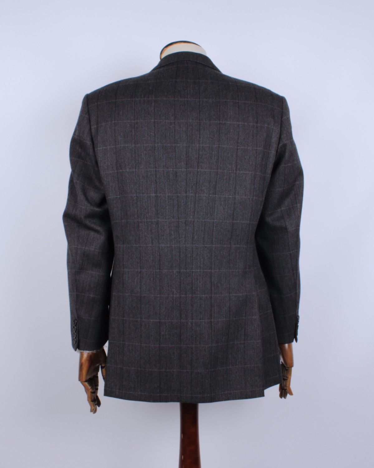 Burberry × Designer × Vintage BURBERRY Vintage Barrie-S Wool Cashmere Blend Plaid Blazer Size 50R - 7 Thumbnail