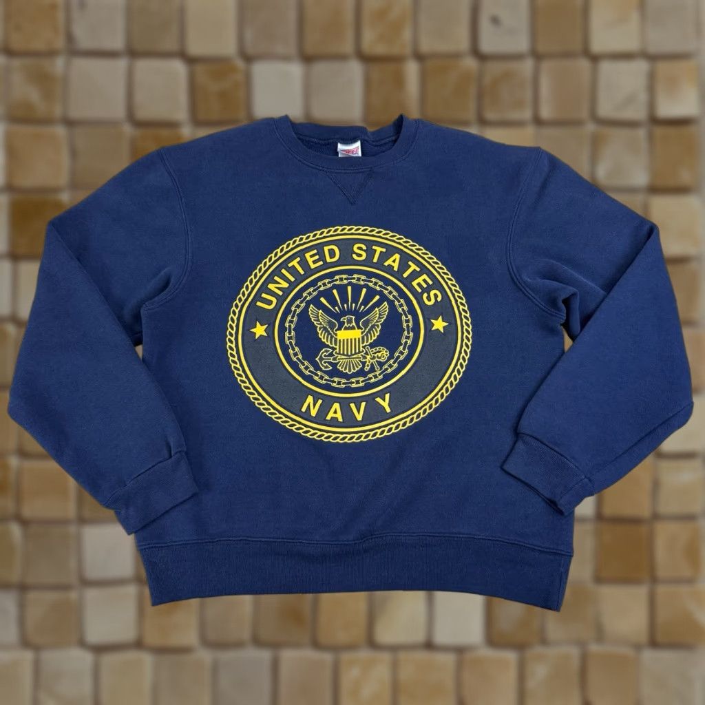 Soffe VINTAGE Soffe USA Crewneck Pullover Sweatshirt Men’s M Blue Size US M / EU 48-50 / 2 - 1 Thumbnail