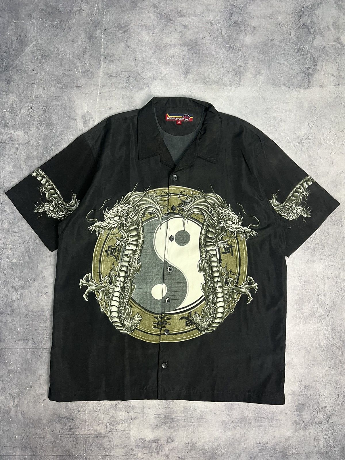 If Six Was Nine × Japanese Brand Dnon Jeans Dragon Shirts Size US L / EU 52-54 / 3 - 1 Thumbnail