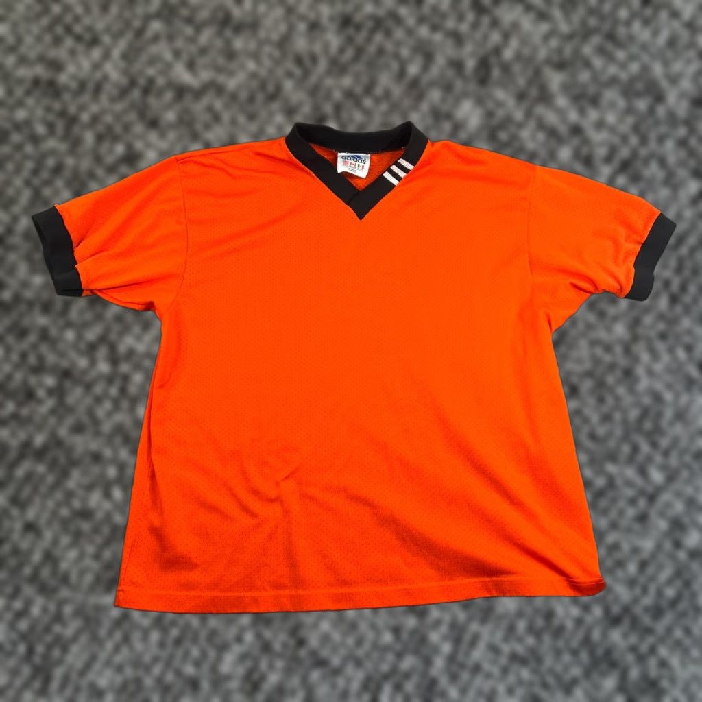 Vtg Adidas Soccer Mens Jersey 3-Stripe Logo Shirt L