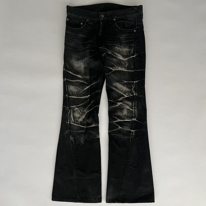 Tornado Mart Tornado Mart Flared Clawmark Wash Jeans | Grailed