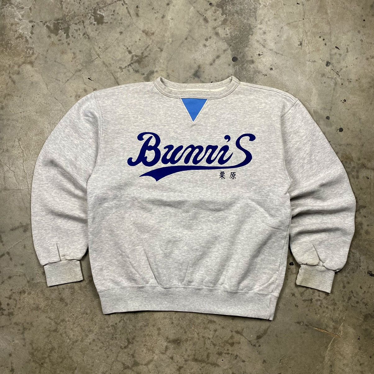 Japanese Brand × Vintage 90s Bunris Japan Double V Boxy Crewneck Size M / US 6-8 / IT 42-44 - 1 Thumbnail