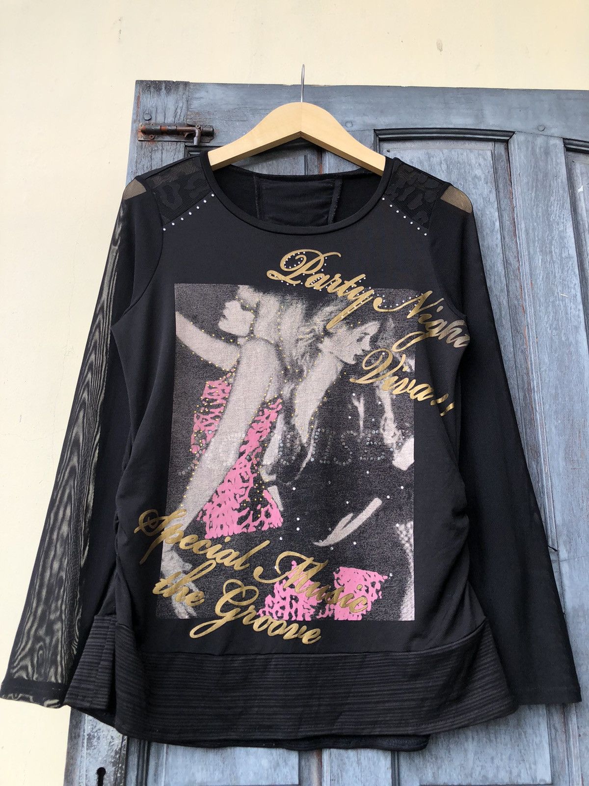 Japanese Brand Japanese Poem, Diamond, Transparent Mesh & Leopard Details Size M / US 6-8 / IT 42-44 - 5 Thumbnail
