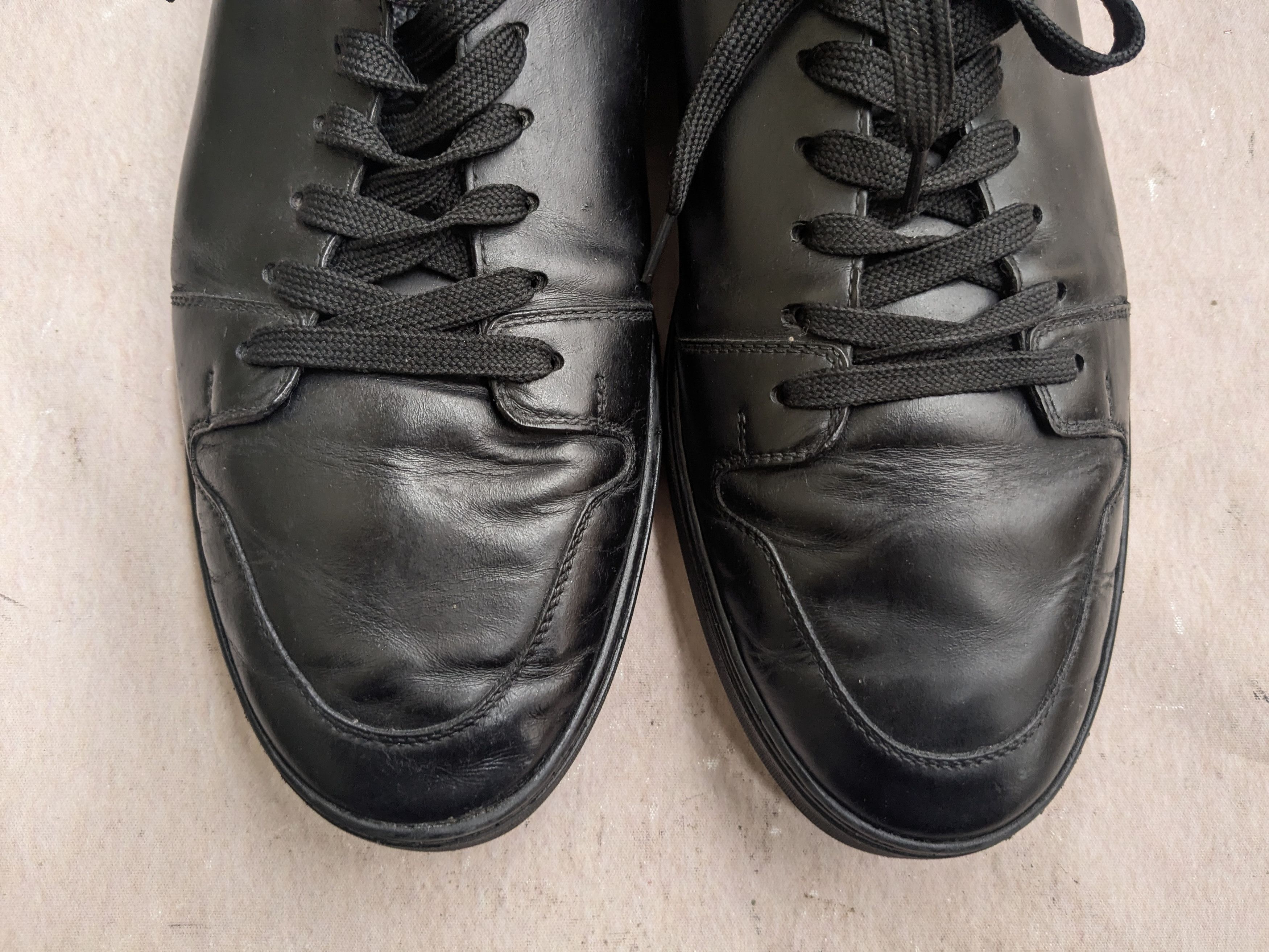 Louis Vuitton Louis Vuitton Damier Monogram Sneakers Black 10 Leather Low Size US 10 / EU 43 - 4 Thumbnail