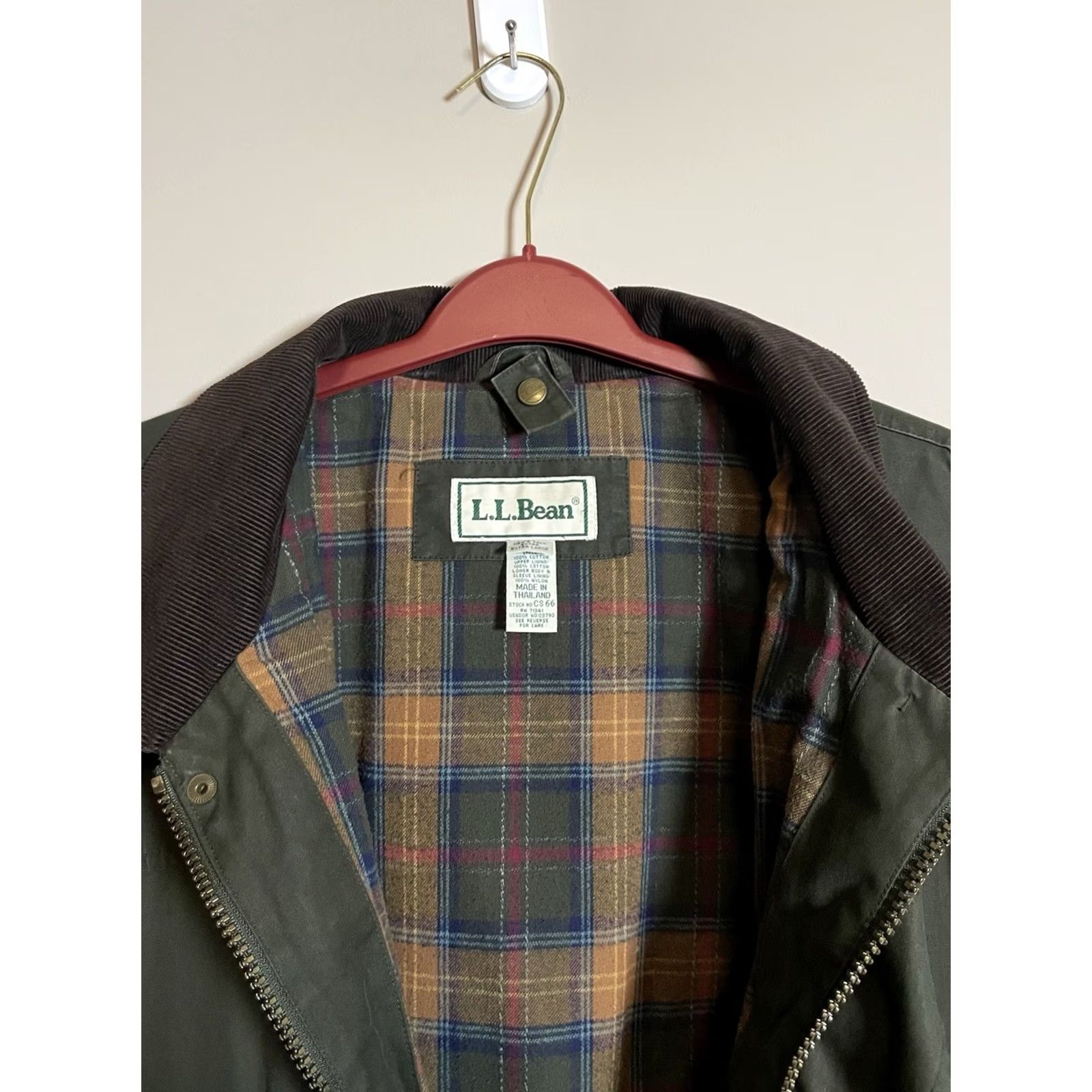 Vintage VINTAGE L.L.Bean Jacket Chore Coat Men XL Green Canvas Mid-Length Lined Cotton Winter Fall Spring Outdoor Workwear Buttoned Size US XL / EU 56 / 4 - 4 Thumbnail