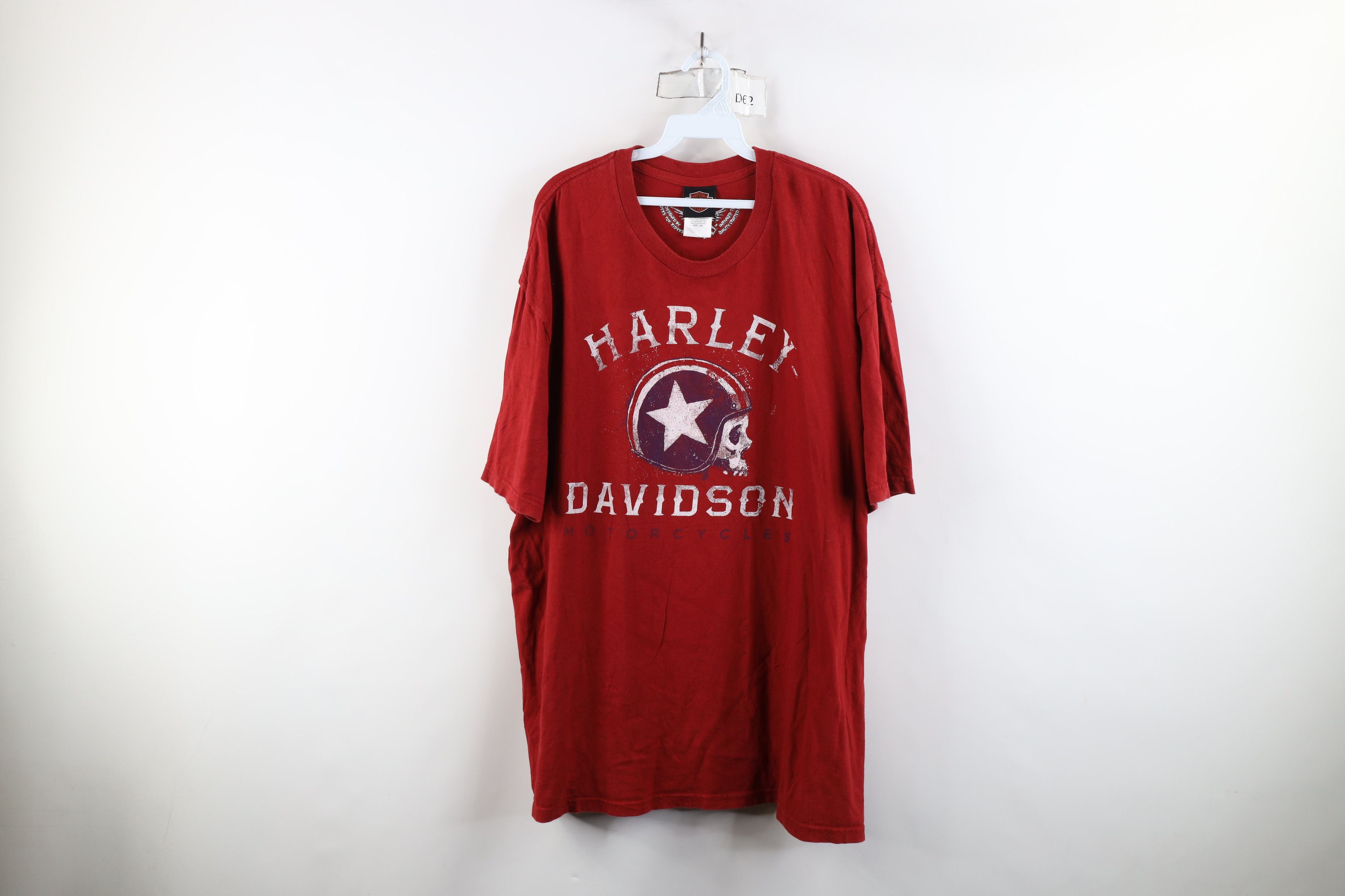 Harley Davidson × Vintage Vintage Y2K Harley Davidson Spell Skull Motorcycle T-Shirt Size US XXL / EU 58 / 5 - 1 Thumbnail