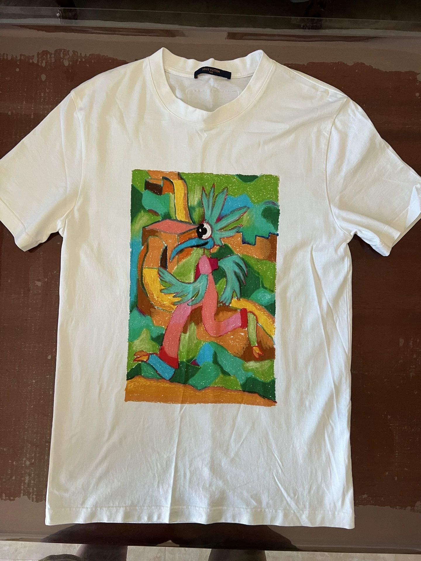 Louis Vuitton LV short-sleeve tee 98 new front/back design versatile Size US M / EU 48-50 / 2 - 1 Thumbnail