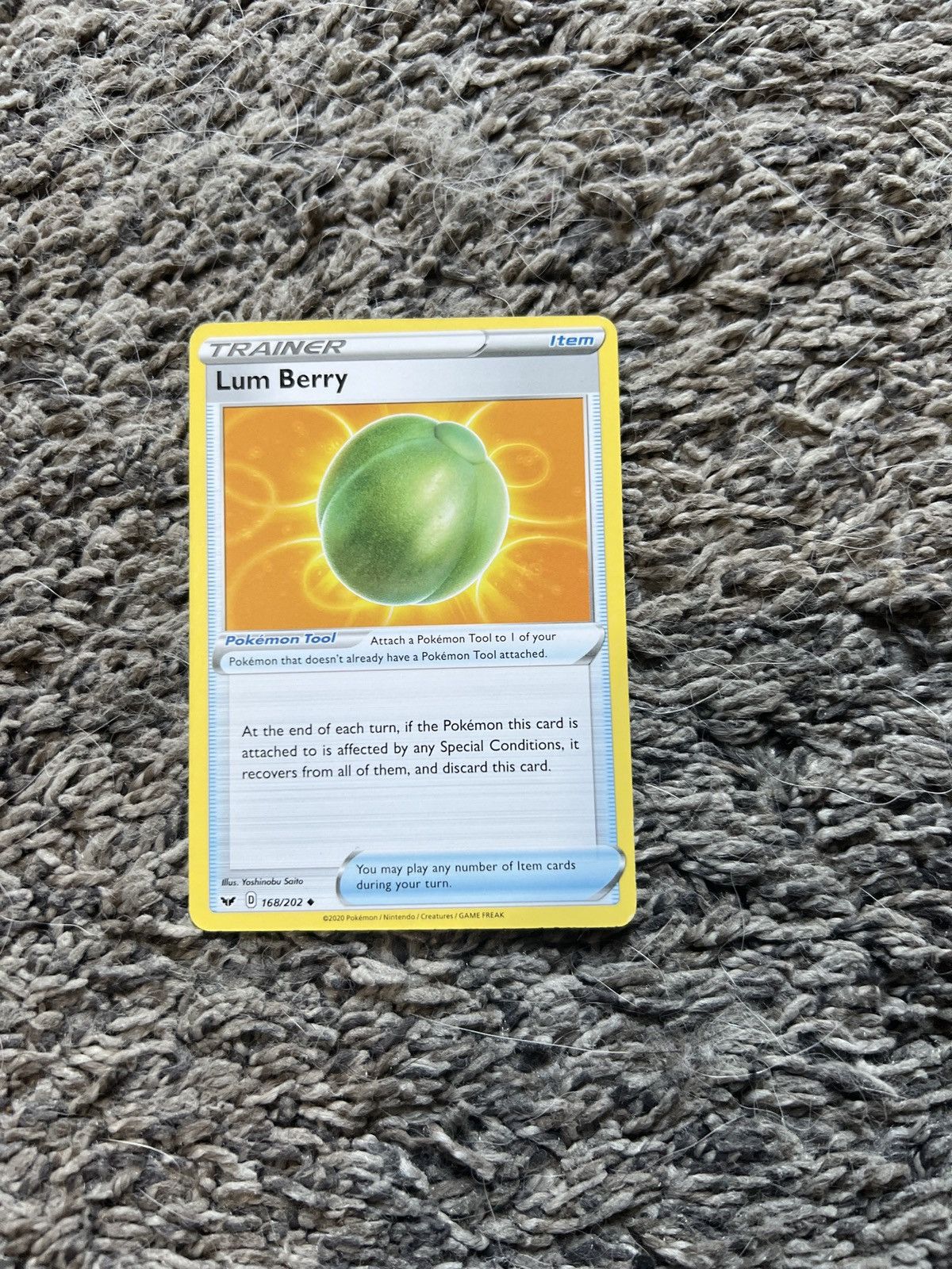 Pokemon 2020 Pokémon Lum Berry Card Size ONE SIZE - 1 Thumbnail