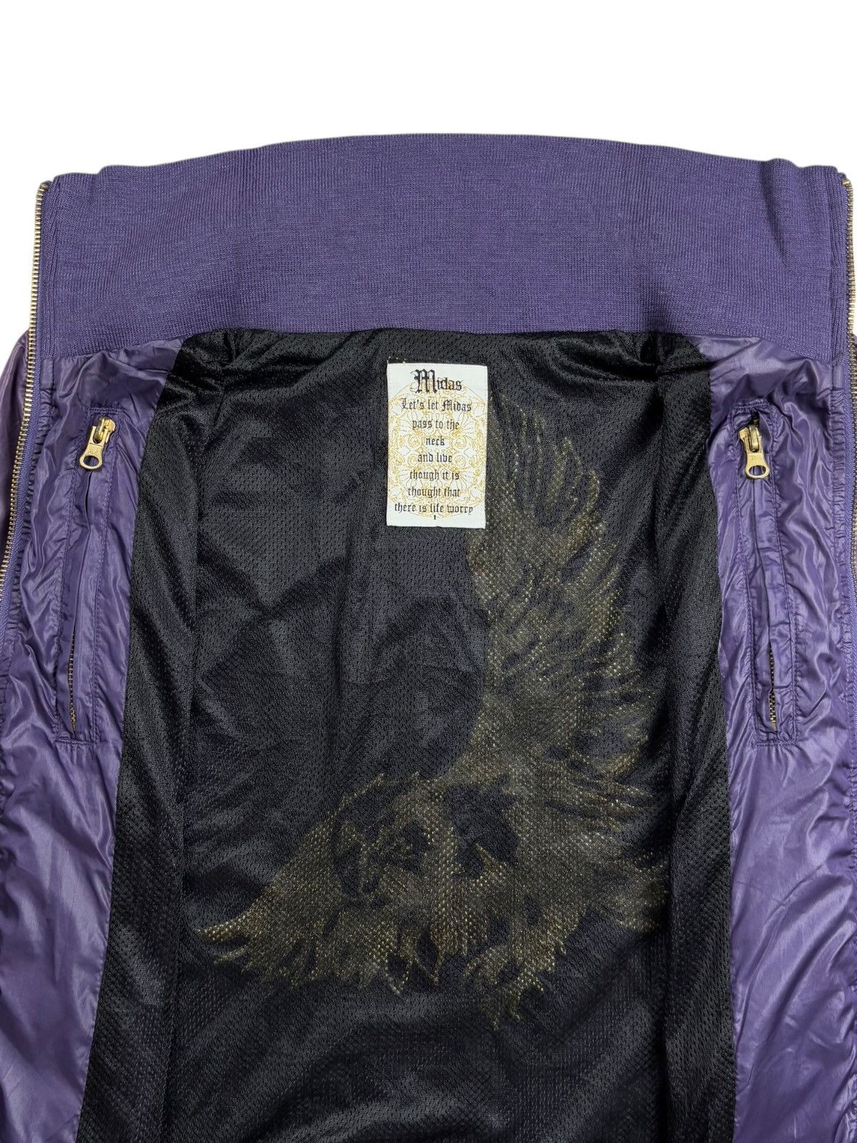 If Six Was Nine Archive Midas - Thumbhole Eagle Embroidery Purple Jacket Size US M / EU 48-50 / 2 - 9 Thumbnail