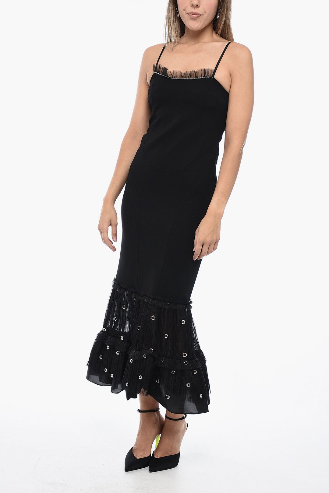Off-White og1mm1125 Slip Dress in Black Size XS / US 0-2 / IT 36-38 - 1 Thumbnail
