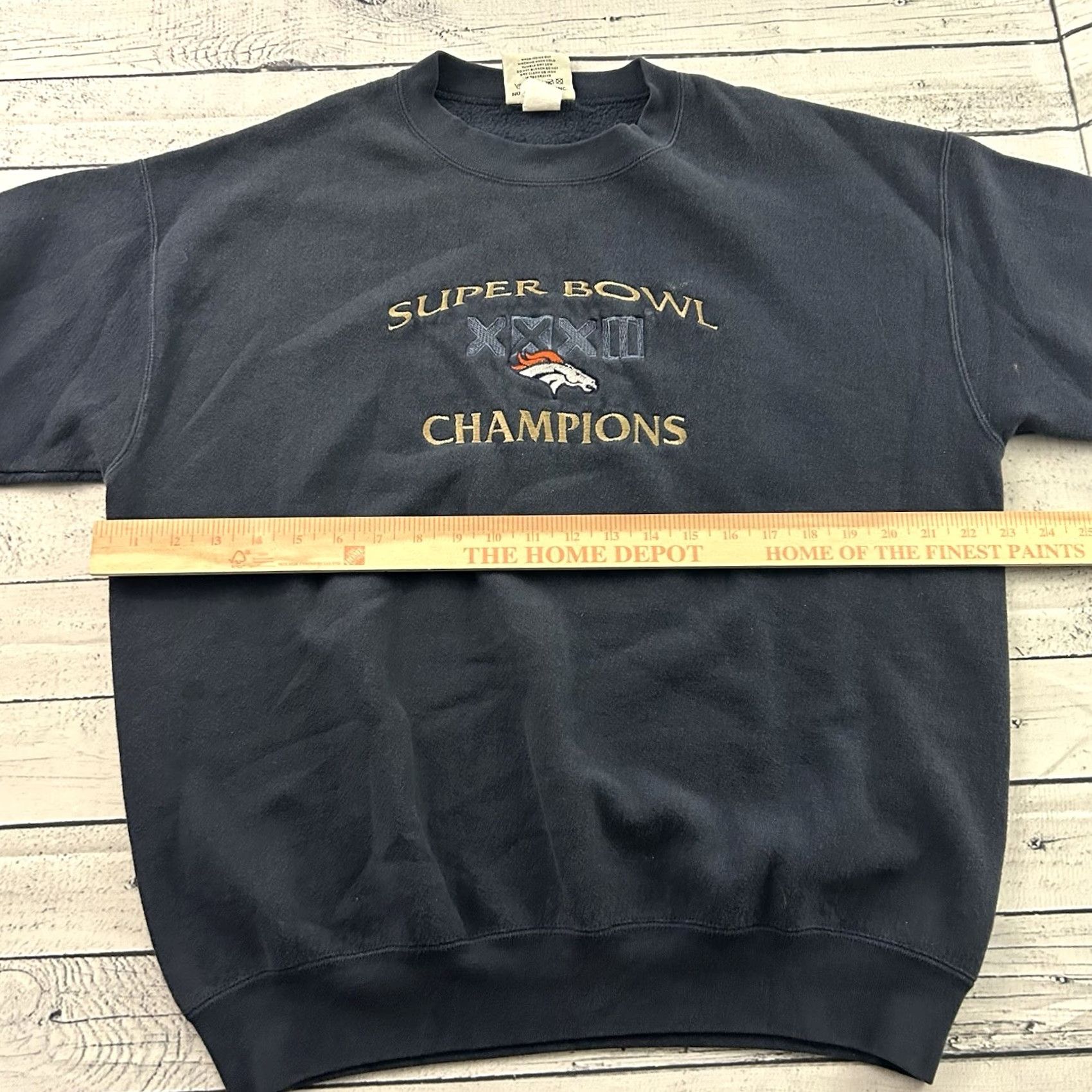 Lee VINTAGE Lee Denver Broncos Super Bowl 32 Pullover Sweatshirt Men L Blue Size US L / EU 52-54 / 3 - 4 Thumbnail