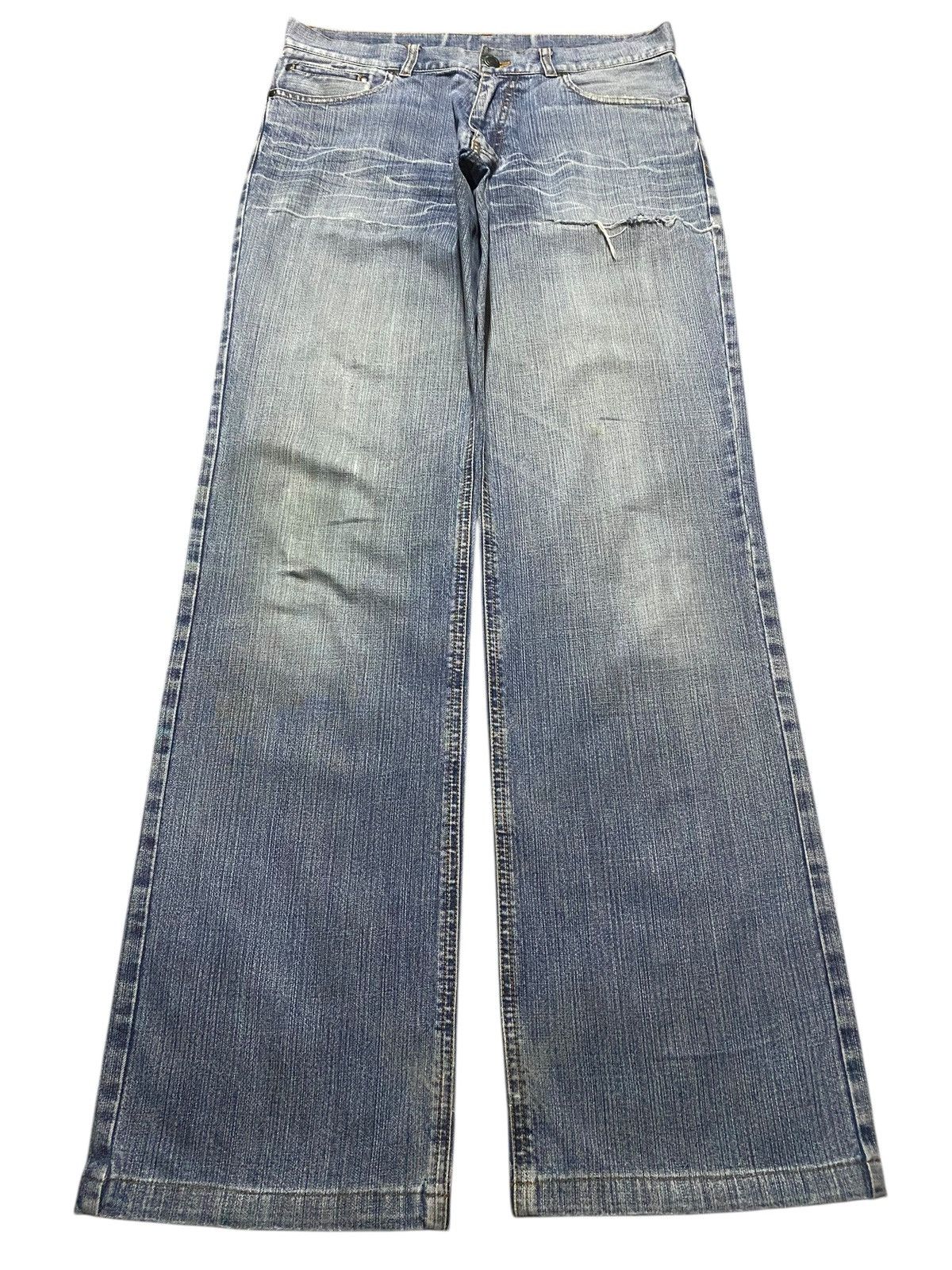 Japanese Brand Vtg Japanese Brand Intermezzo Thunder Distressed Baggy Jeans Size US 32 / EU 48 - 1 Thumbnail