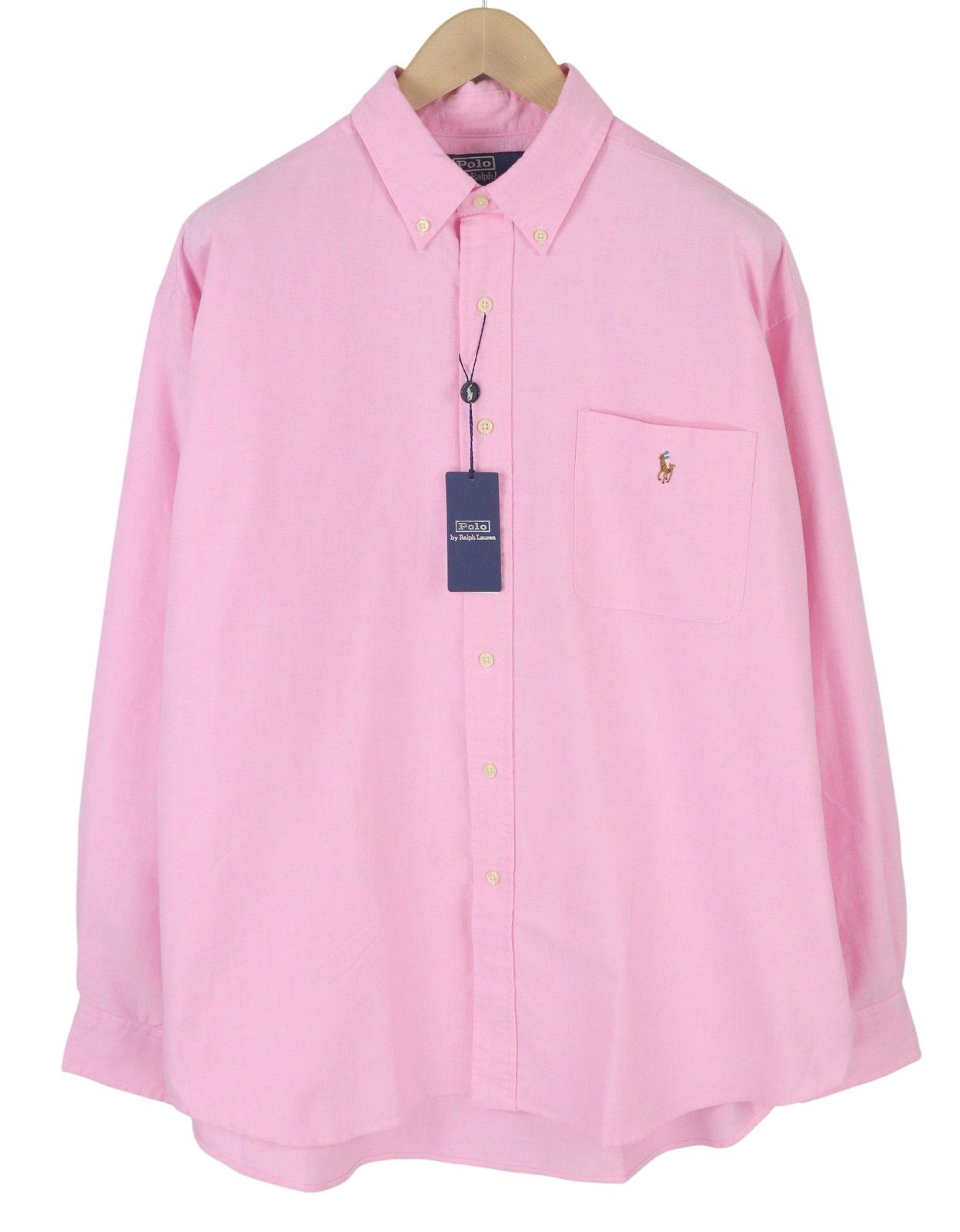 Ralph Lauren L Pink Button-Down Neck Pocket Logo Casual 87020 Size US L / EU 52-54 / 3 - 2 Thumbnail
