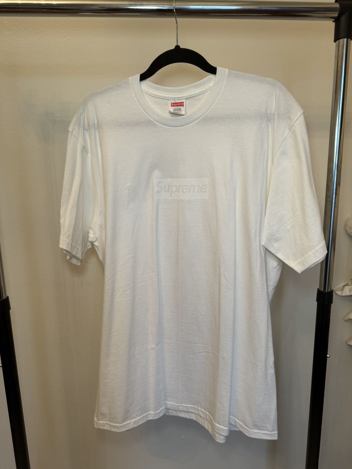 Supreme White Box logo Size US XL / EU 56 / 4 - 1 Thumbnail