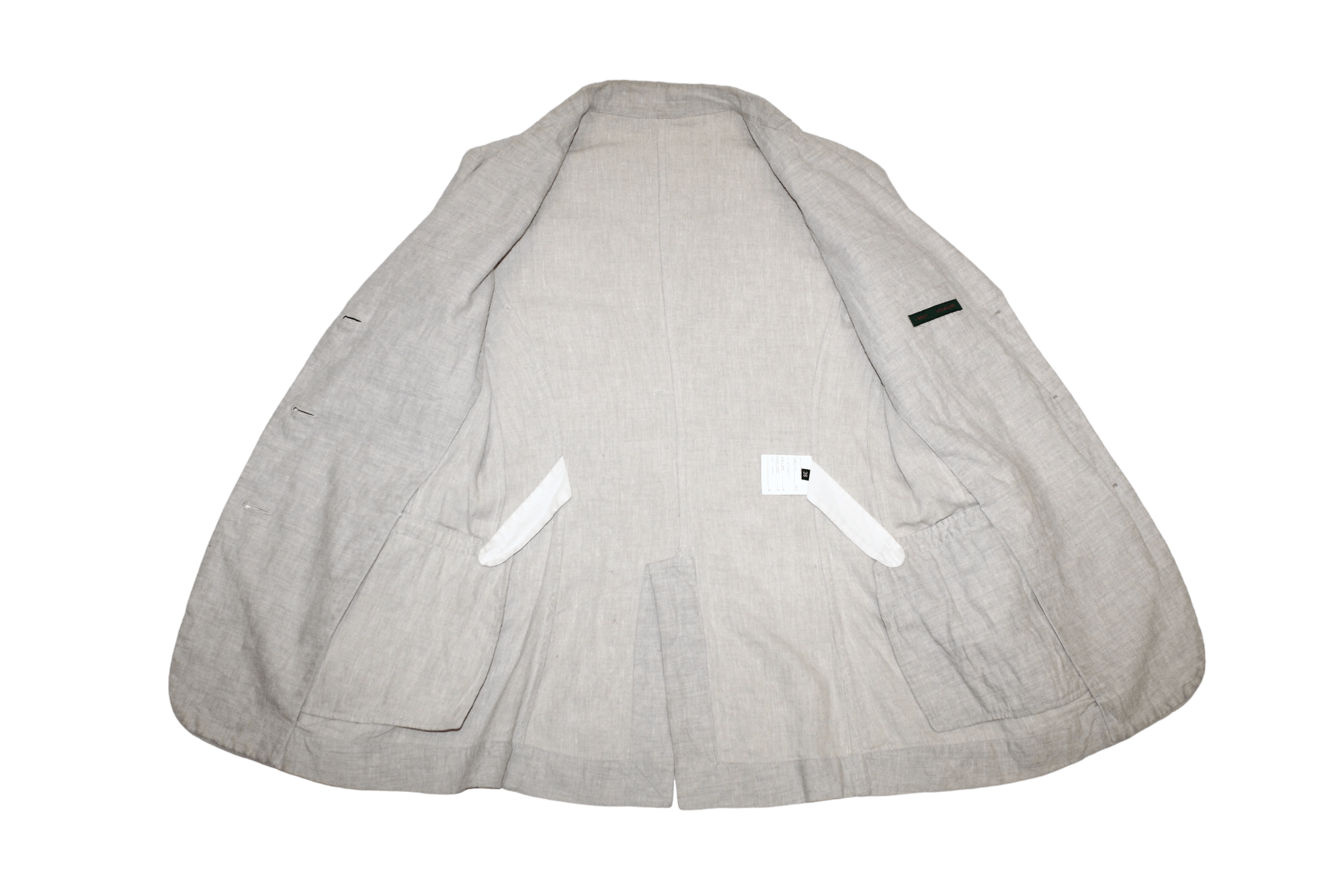 Casey Vidalenc Casey Vidalenc Linen Solid Grey Slim Fit Layered Blazer Size US S / EU 44-46 / 1 - 6 Thumbnail