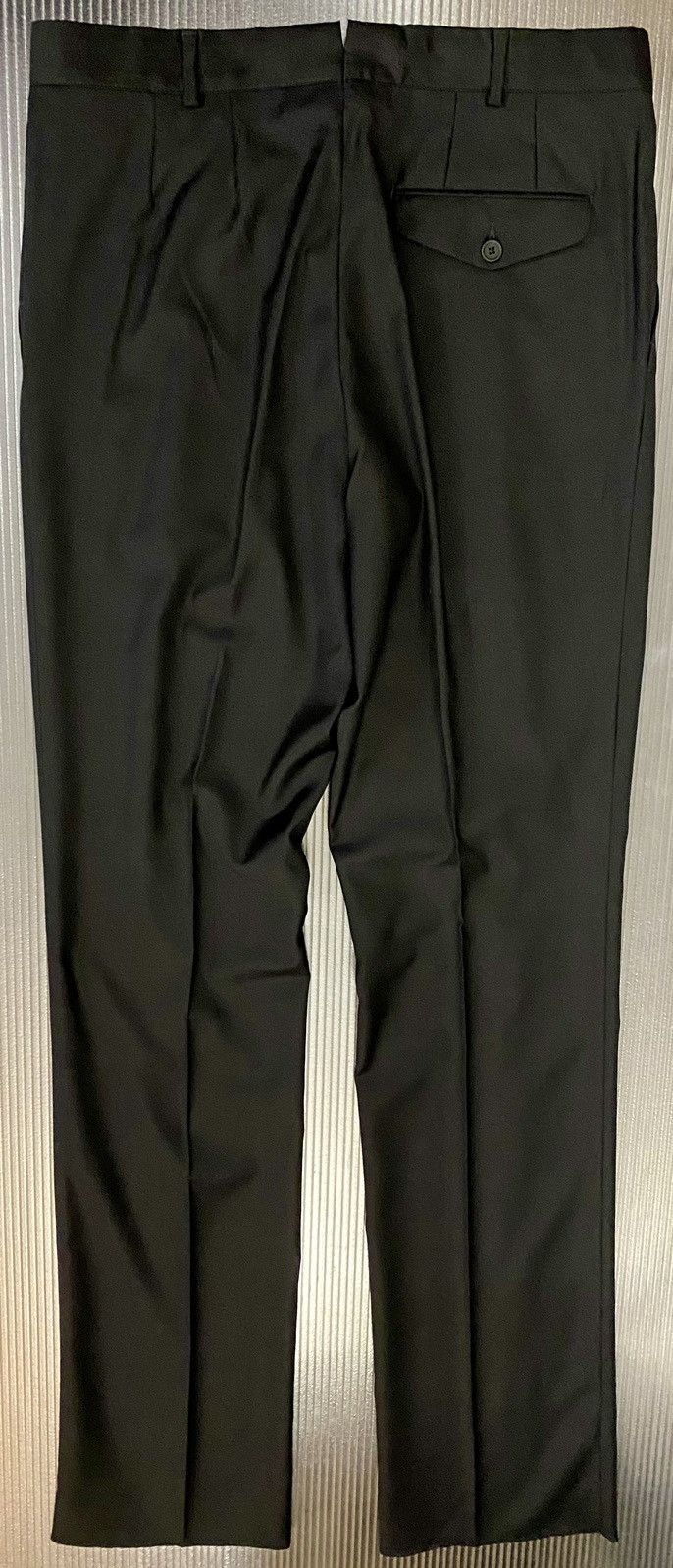Bottega Veneta Bottega Veneta 🇮🇹 Nero wool dual pleat dress slacks 34 NEW Size US 34 / EU 50 - 6 Thumbnail
