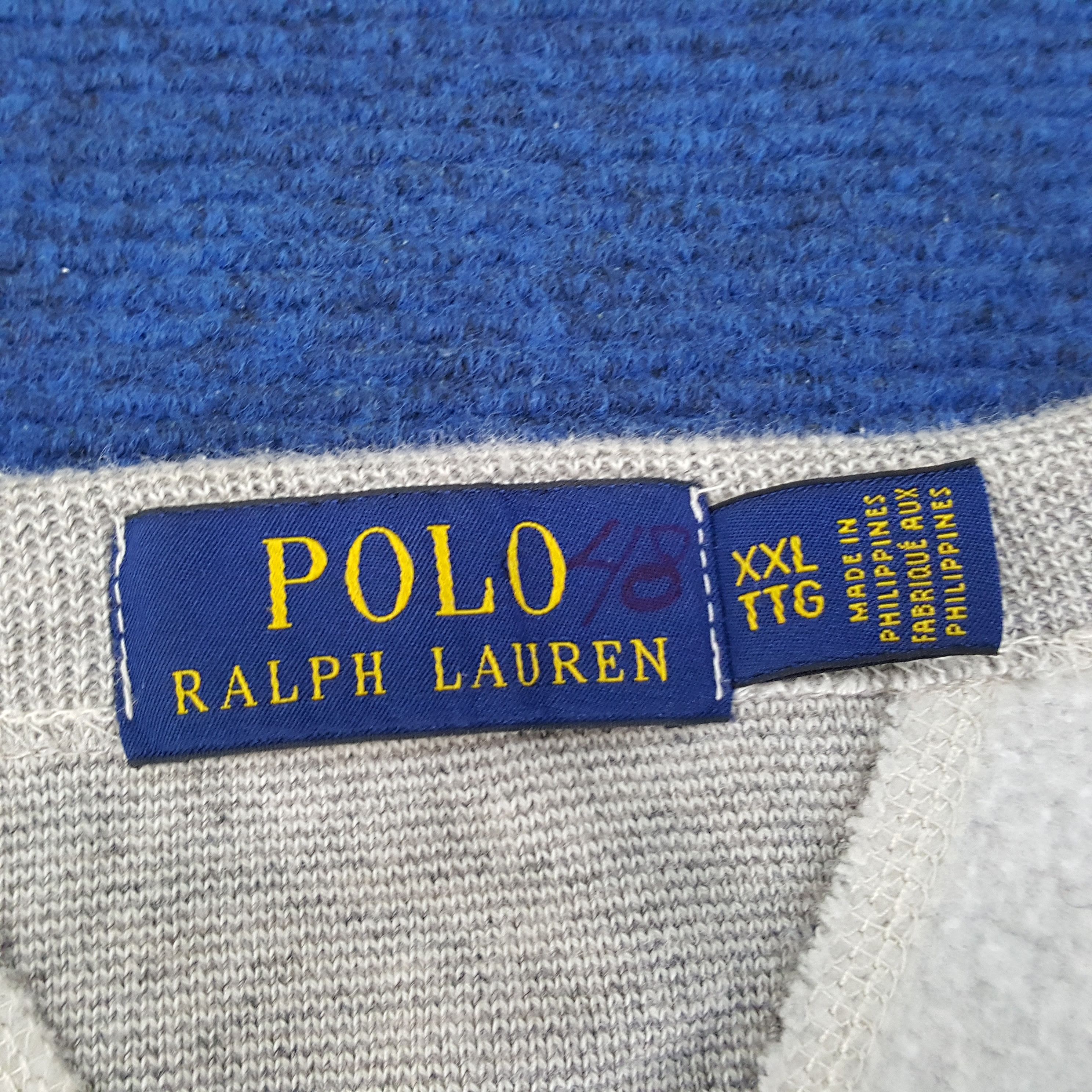 Polo Ralph Lauren × Vintage Vintage Polo Ralph Lauren Est.1967 Spell Out Sweatshirt Size US XXL / EU 58 / 5 - 4 Thumbnail