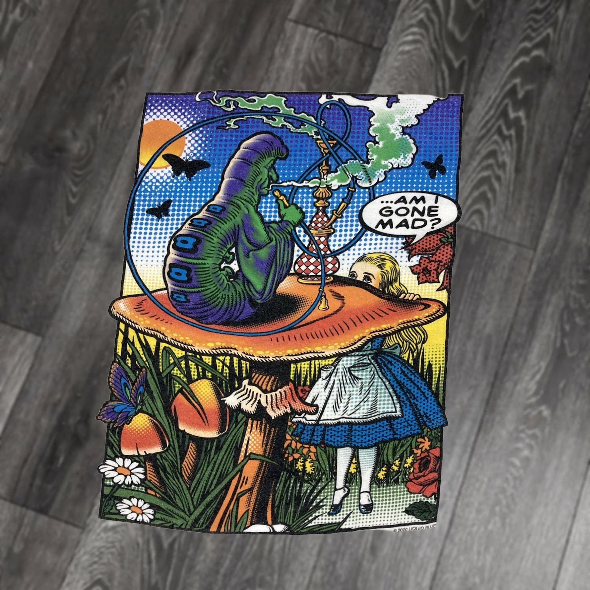 Liquid Blue VINTAGE Liquid Blue Alice In Wonderland Graphic T-shirt Women XL White Short Sleeve Size XL / US 12-14 / IT 48-50 - 1 Thumbnail