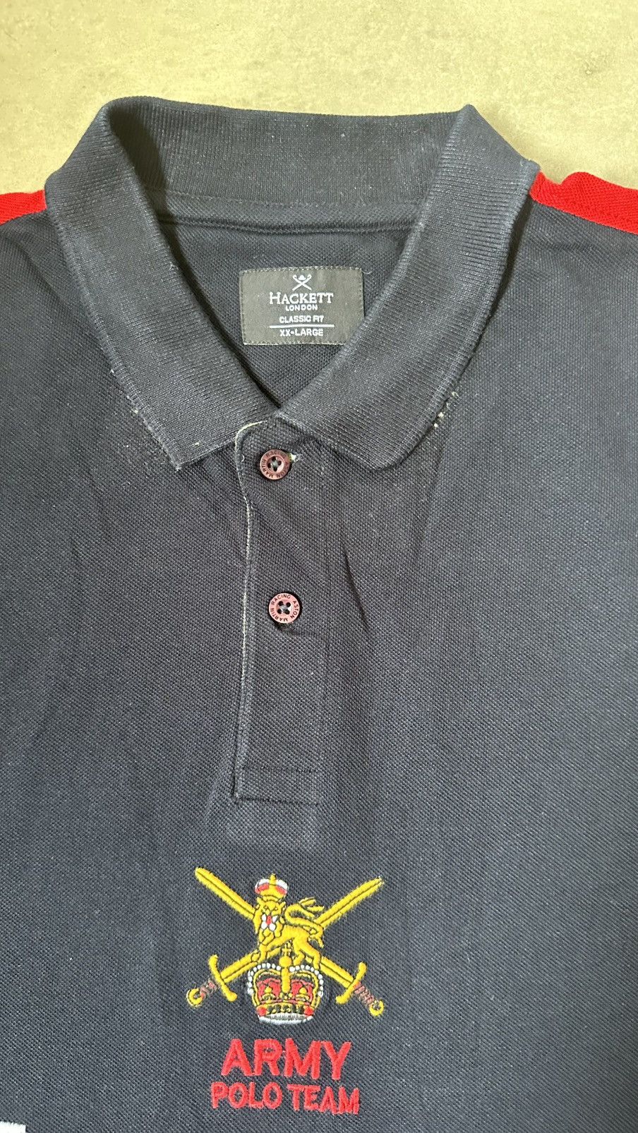 Hackett HACKETT ARMY POLO TEE Size US L / EU 52-54 / 3 - 3 Thumbnail