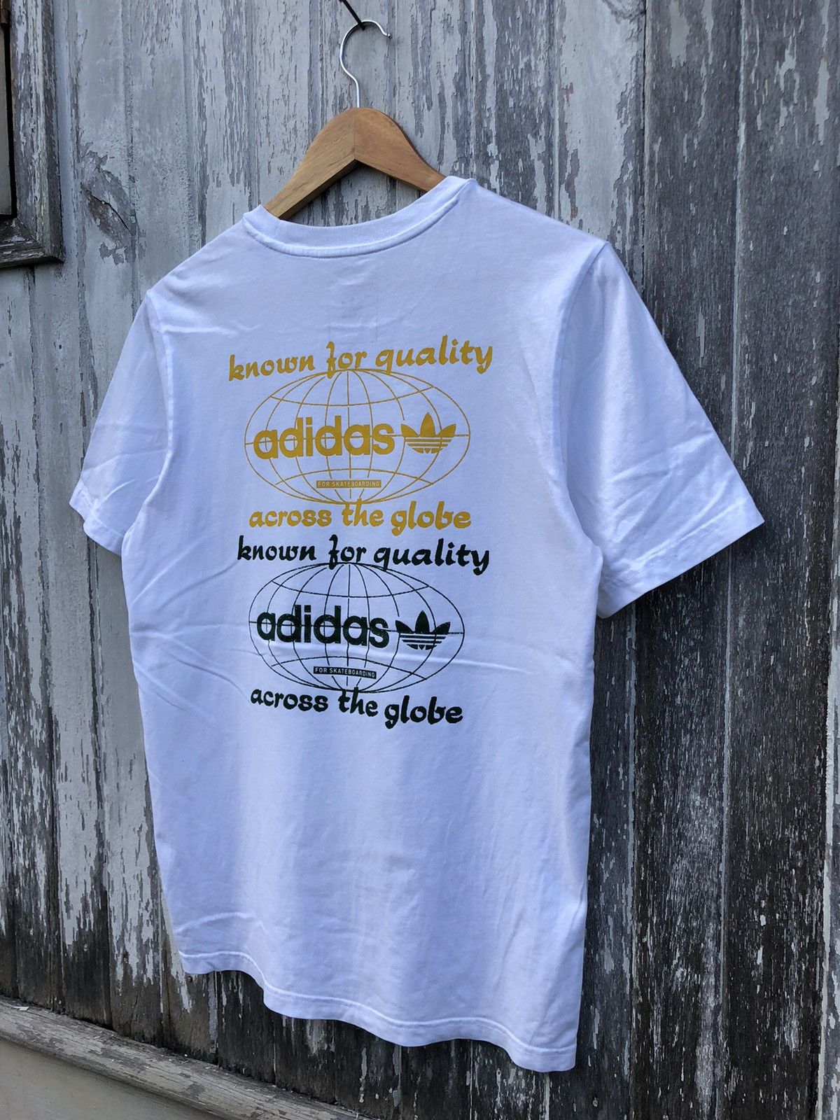 Adidas 🔥Crazy🔥Rare Adidas Globe For Skateboarding Tshirts Size US M / EU 48-50 / 2 - 4 Thumbnail