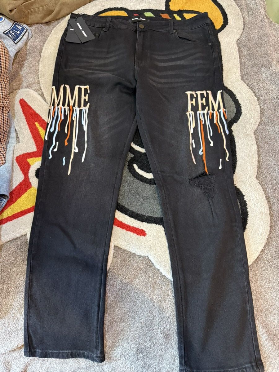 Homme + Femme La Homme Femme Jeans Size US 38 / EU 54 - 1 Thumbnail