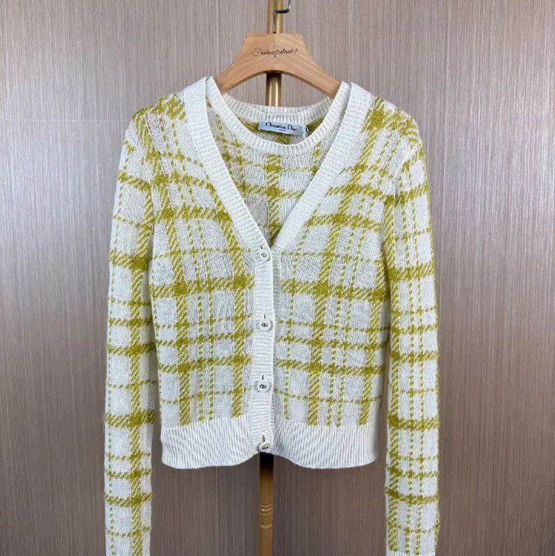 Dior Dior Colorblocked Wool Sweater for Women 0089 Size M / US 6-8 / IT 42-44 - 1 Thumbnail