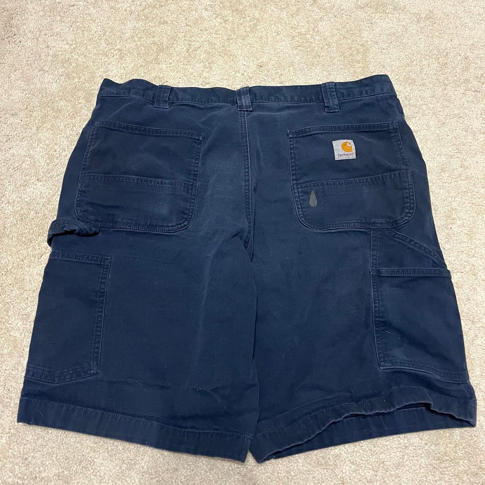 Carhartt Carhartt Workwear Shorts Relaxed Navy Carpenter Shorts 38W Size US 38 / EU 54 - 1 Thumbnail