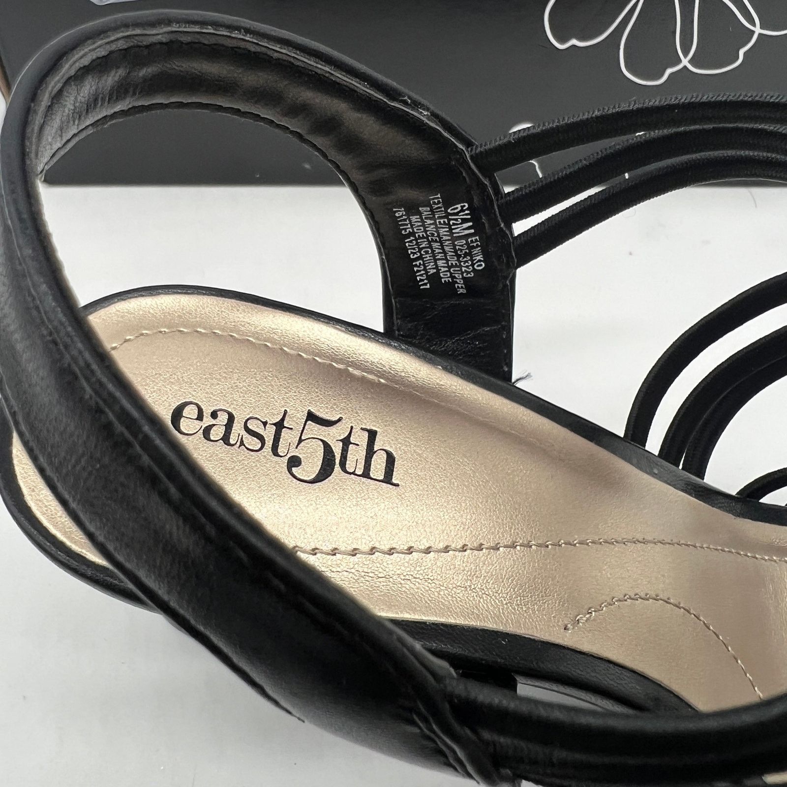 Other East 5th East Fifth Niko Women Shoes Heel Sandal Black Size US 6.5 / IT 36.5 - 6 Thumbnail