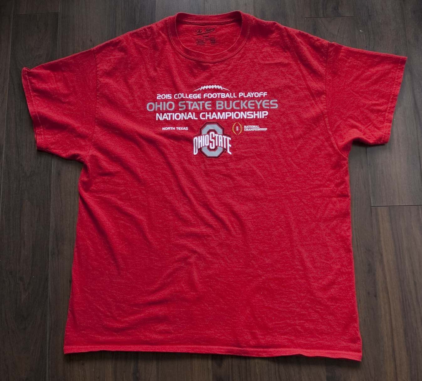 NCAA Ohio State Buckeyes T Shirt 2015 Playoff NCAA Size XL Size US XL / EU 56 / 4 - 1 Thumbnail