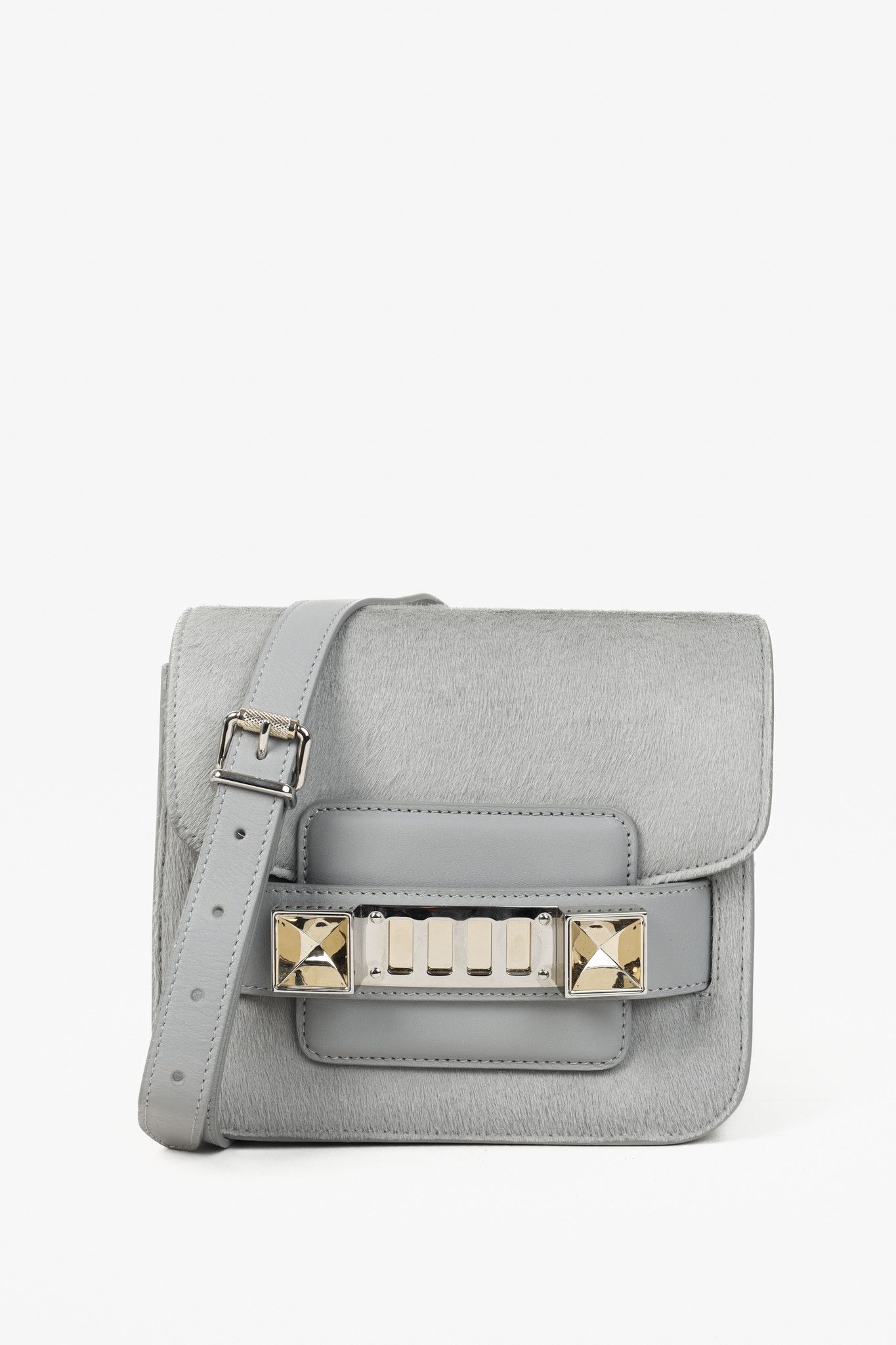 Proenza Schouler Icy Pearl Calf Hair PS11 Mini Shoulder Bag
