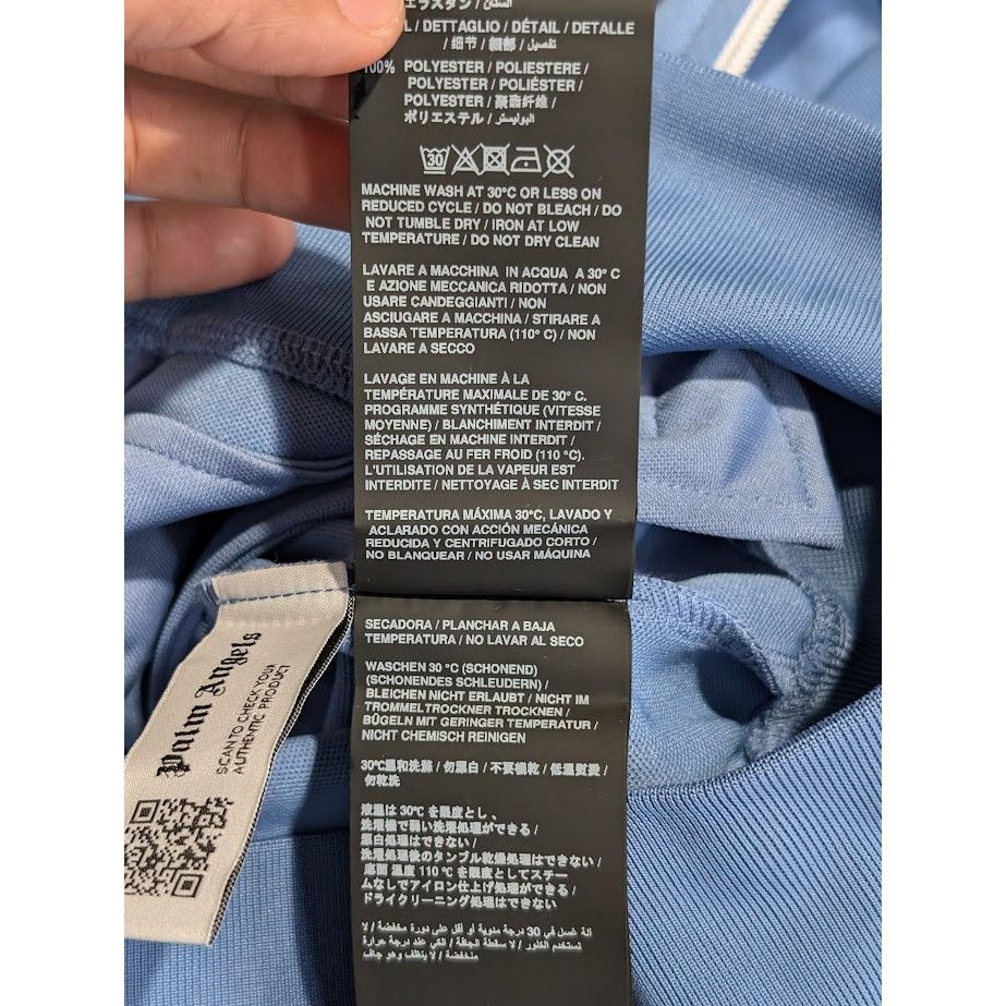 Palm Angels o1rshd1 Rainbow Classic Track Jacket in Blue White Size US M / EU 48-50 / 2 - 19 Thumbnail