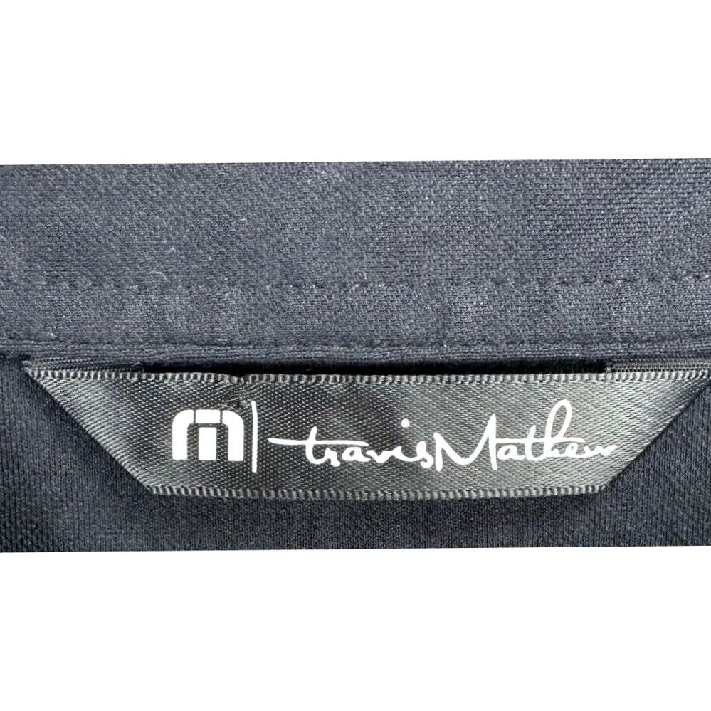 TravisMathew Travis Mathew Polo Shirt Mens Large Black Pima Cotton Blend Golf Rugby Short Sleeve Size US L / EU 52-54 / 3 - 3 Thumbnail