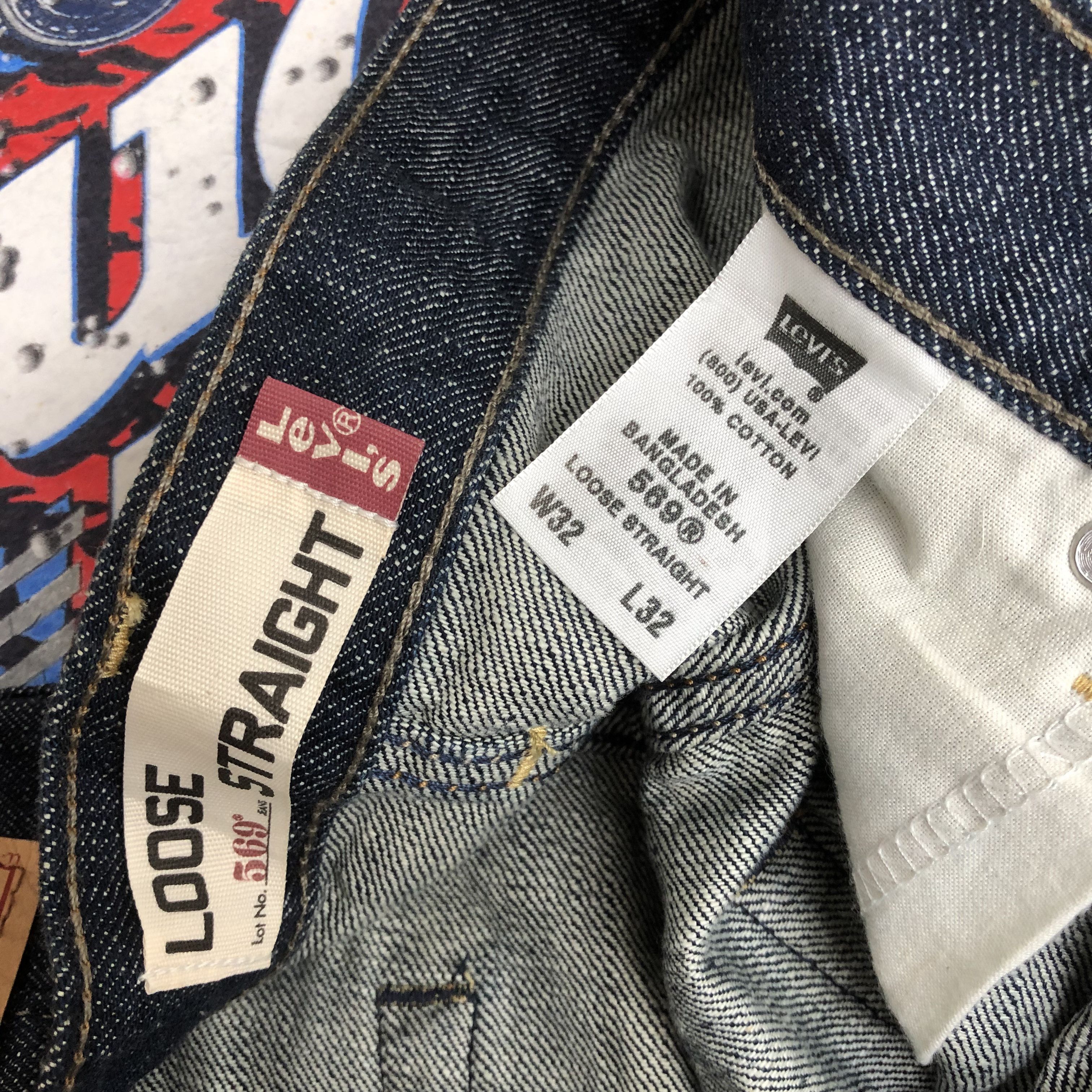 Levi's Vintage Levis 569 Baggy Jeans Skater Levi's Blue Loose Denim Size US 34 / EU 50 - 10 Thumbnail