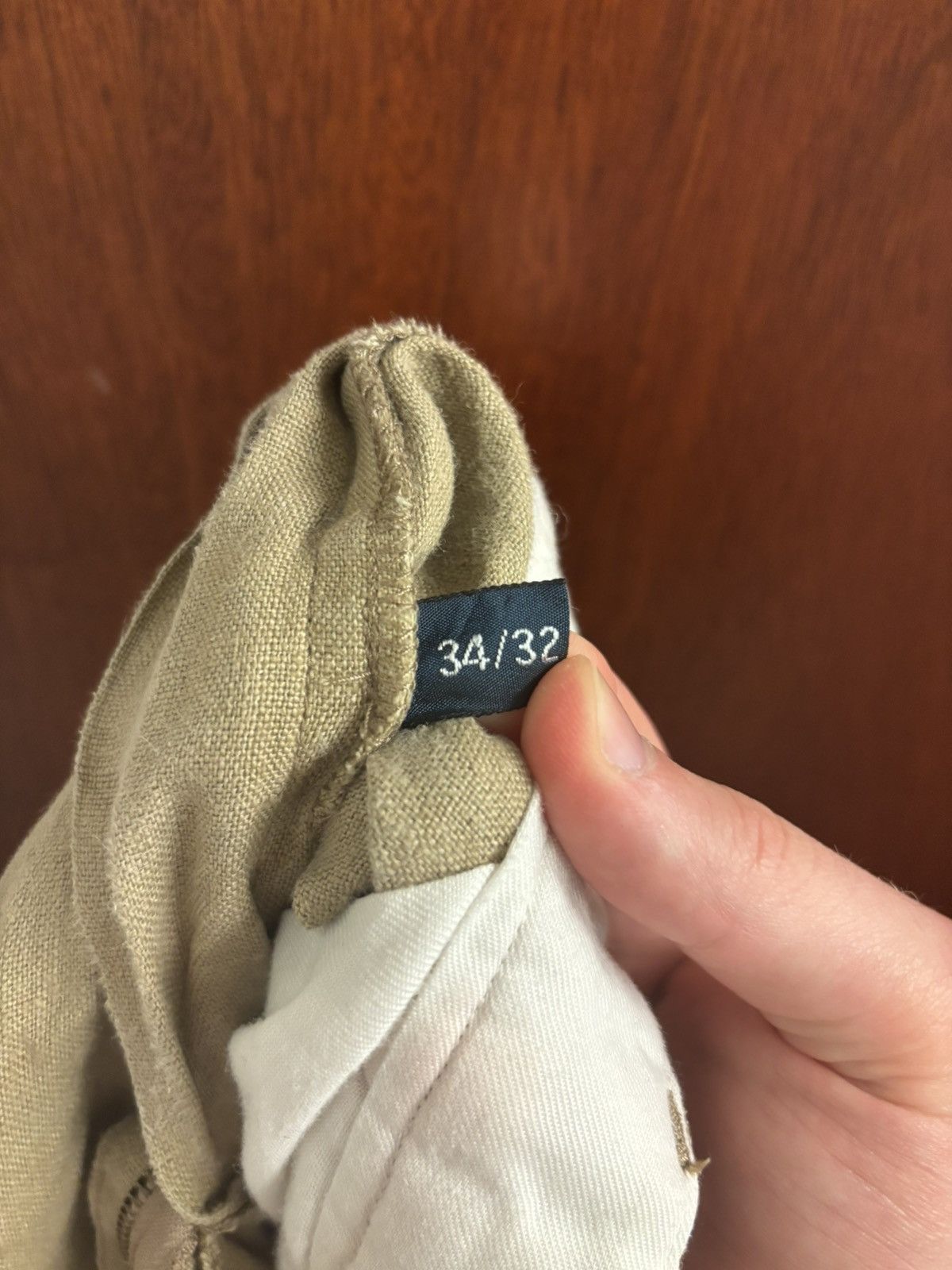 Polo Ralph Lauren 34x32 beige 100% linen trouser Size US 34 / EU 50 - 5 Thumbnail