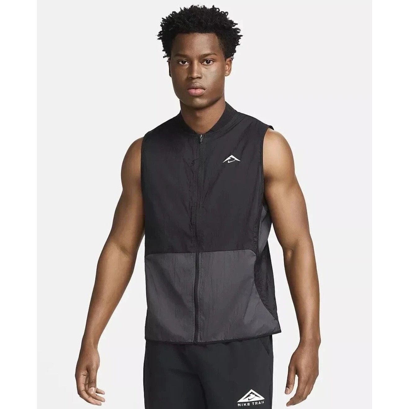 Nike Size Large - Nike Trail Aireez Packable Running Vest Black Size US L / EU 52-54 / 3 - 1 Thumbnail