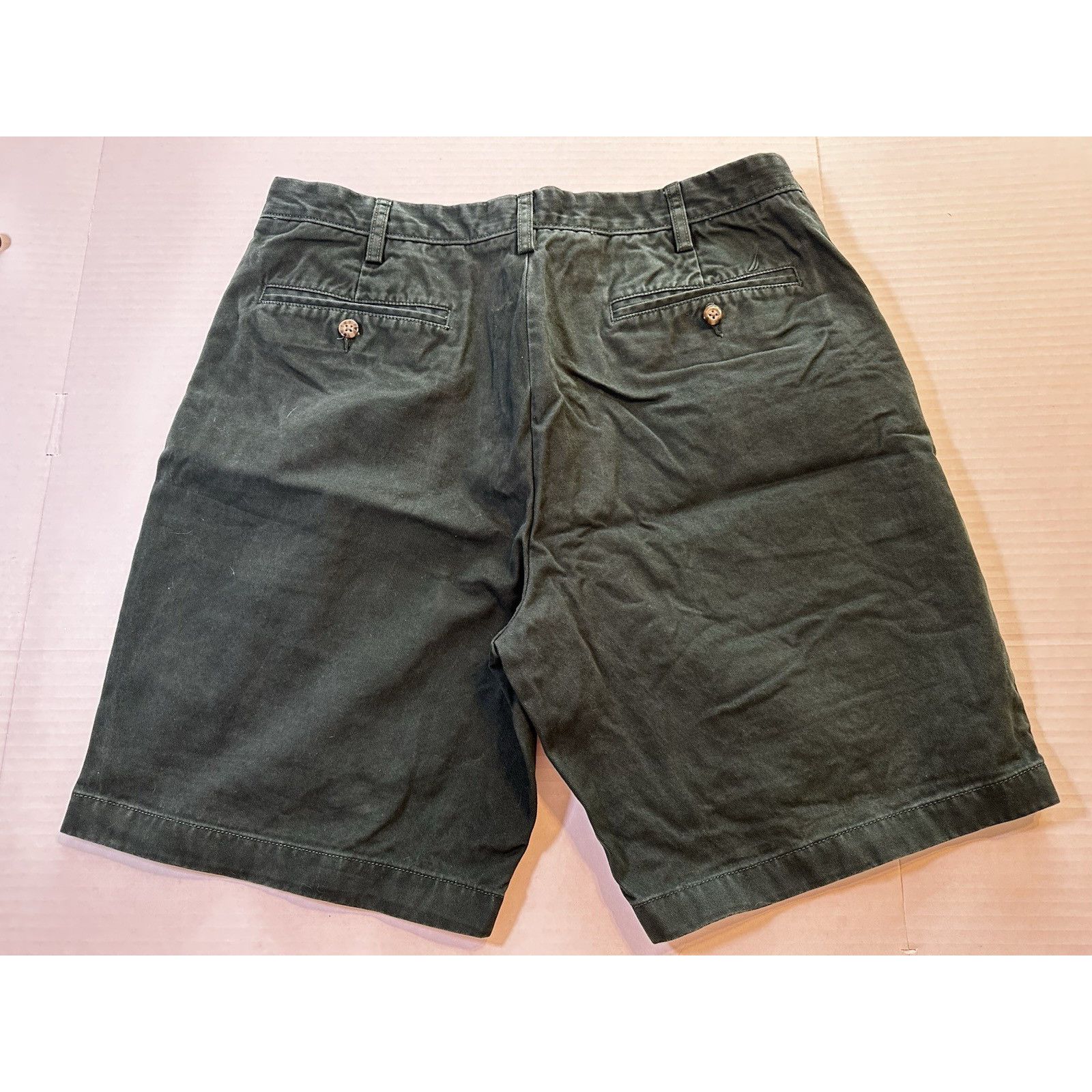 Nautica Nautica Chino Shorts, Hunter Green Sz 36w Golf Casual Preppy Size US 36 / EU 52 - 12 Thumbnail