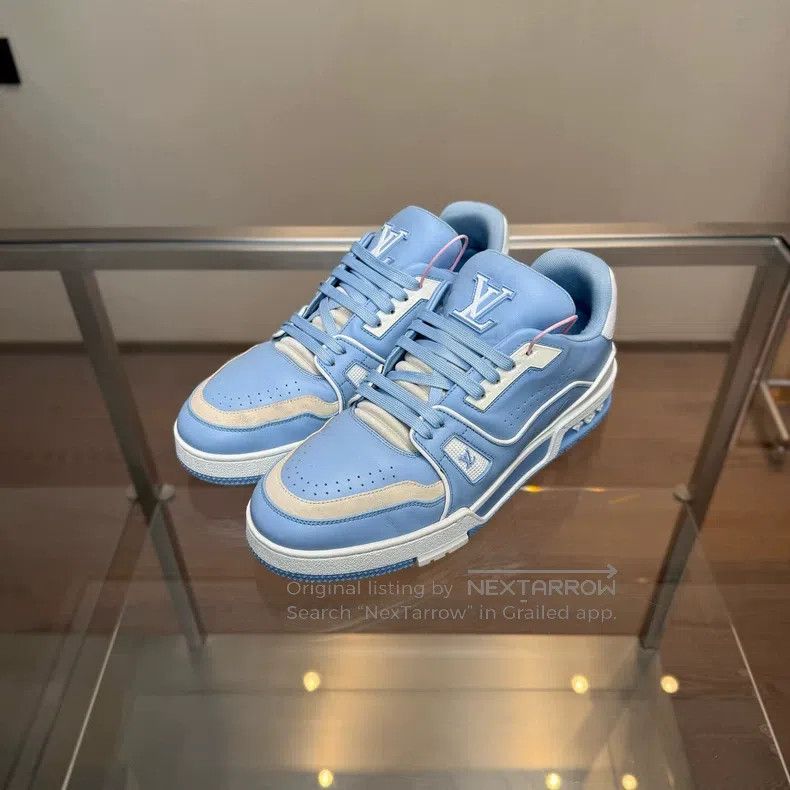 Louis Vuitton Louis Vuitton Trainer Sky Blue shoes Size US 7 / EU 40 - 1 Thumbnail