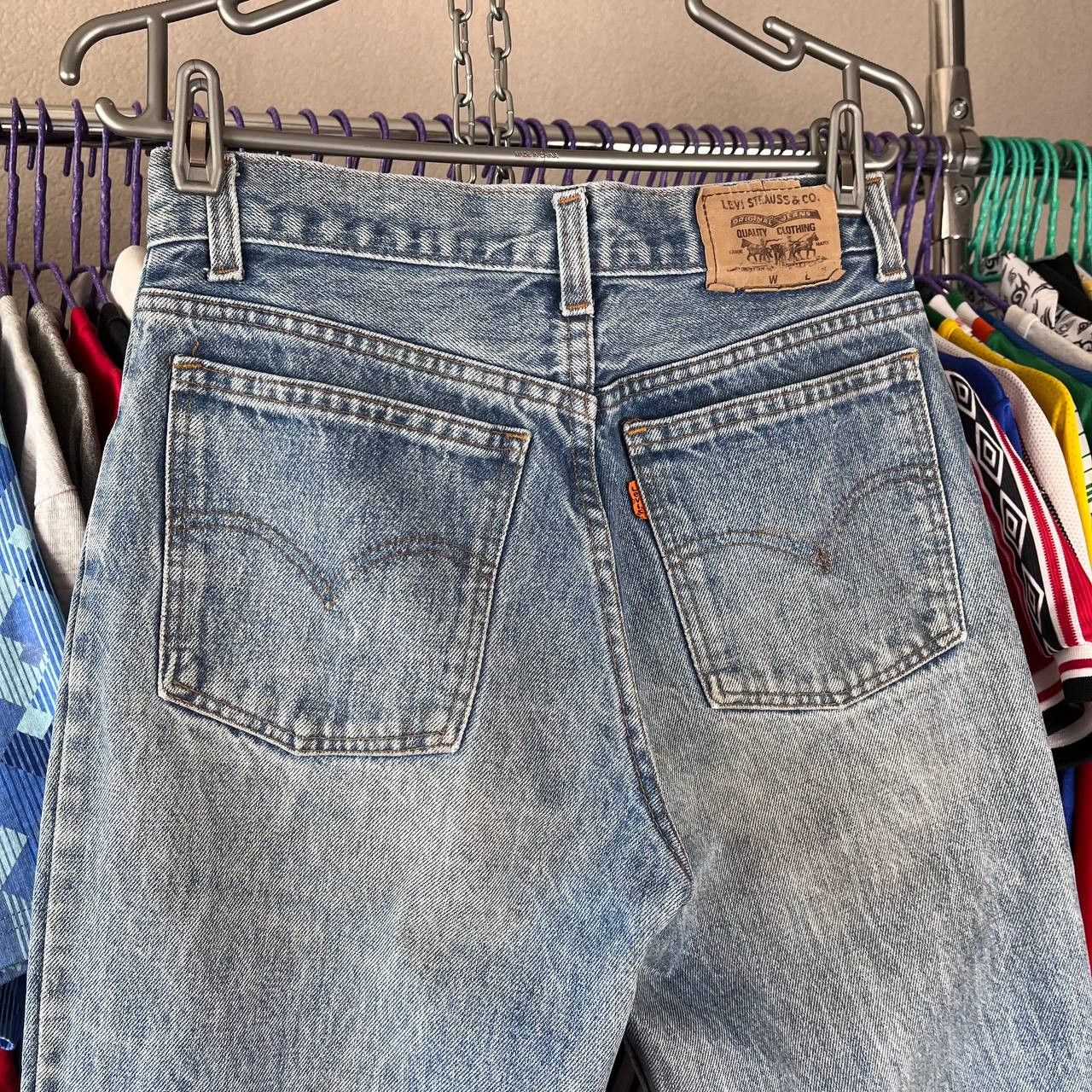 Levi's Vintage 70s Levis 628 Orange Tab Blue Denim Pants Size US 30 / EU 46 - 2 Thumbnail