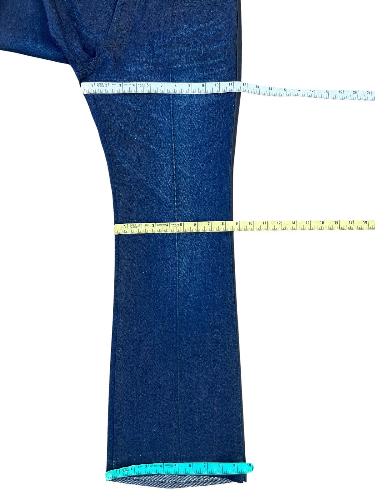 Boycott × Japanese Brand Vintage Boycott Japan Side Strap Waxed Denim Bootcut Jeans Size US 30 / EU 46 - 3 Thumbnail