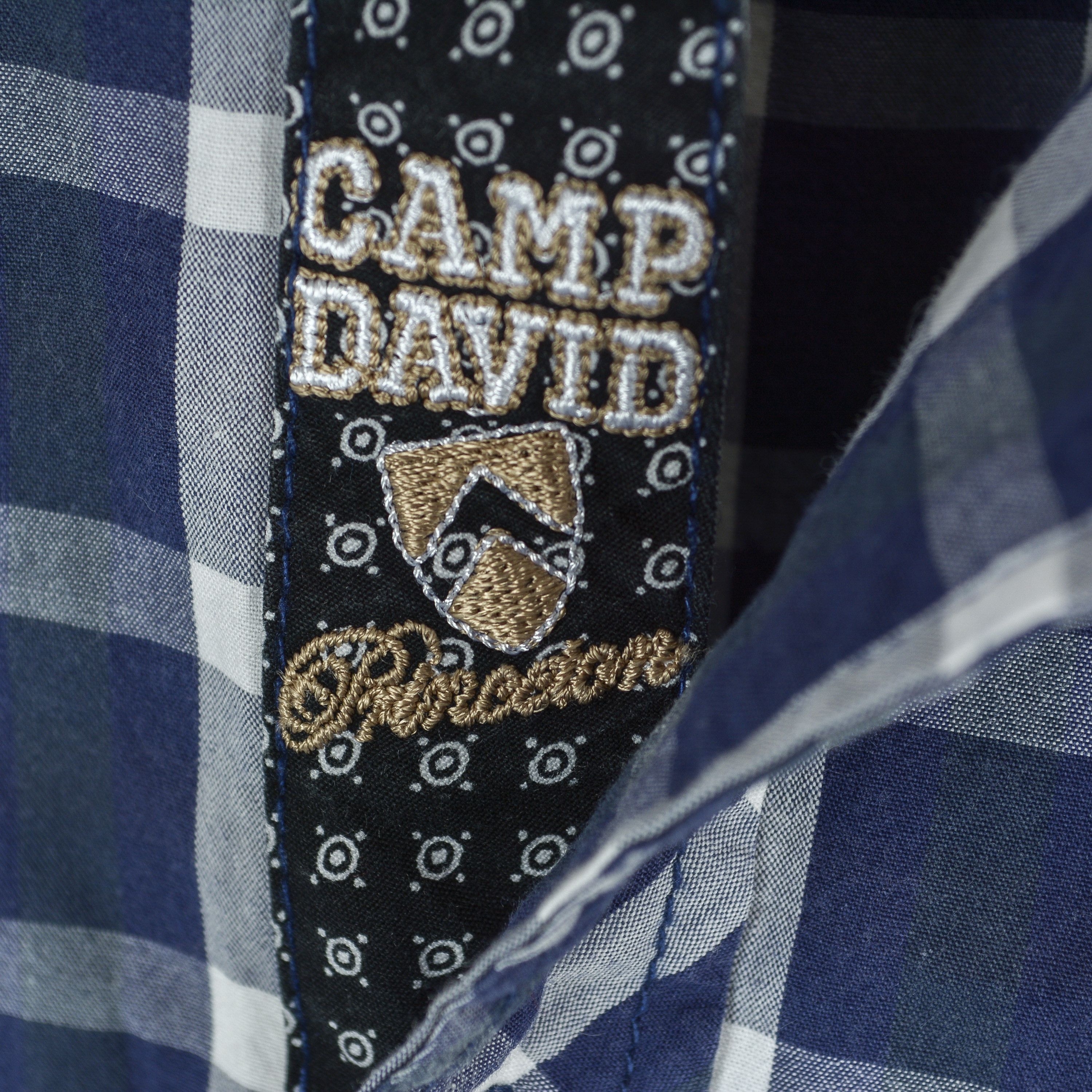 Camp David Men Shirt Muscle Fit High Quality Casual Button Cotton Check Size US L / EU 52-54 / 3 - 10 Thumbnail