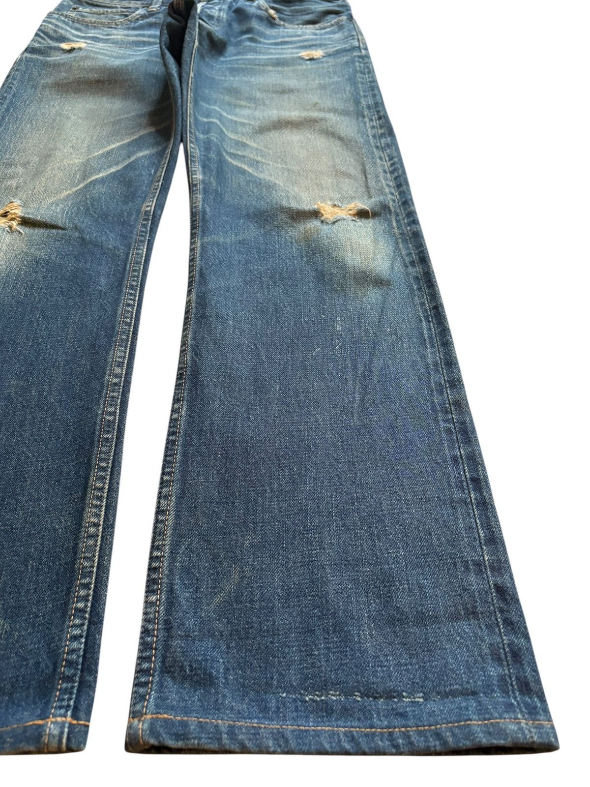 HOLLYWOOD RANCH MARKET Vintage HR Market Selvedge Rusty Mud Wash Loose Jeans Size US 32 / EU 48 - 8 Thumbnail