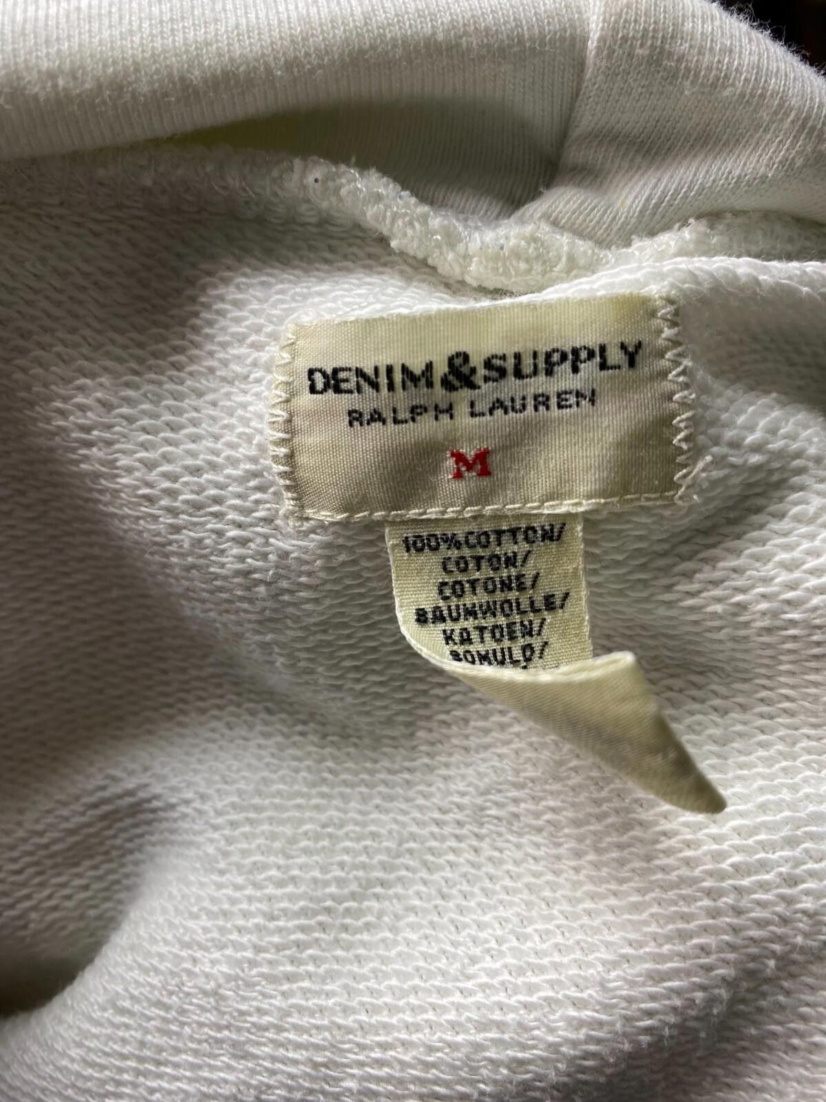 Denim & Supply Ralph Lauren Denim & Supply Ralph Lauren White Hoodie Sweater Size M Size US M / EU 48-50 / 2 - 8 Thumbnail