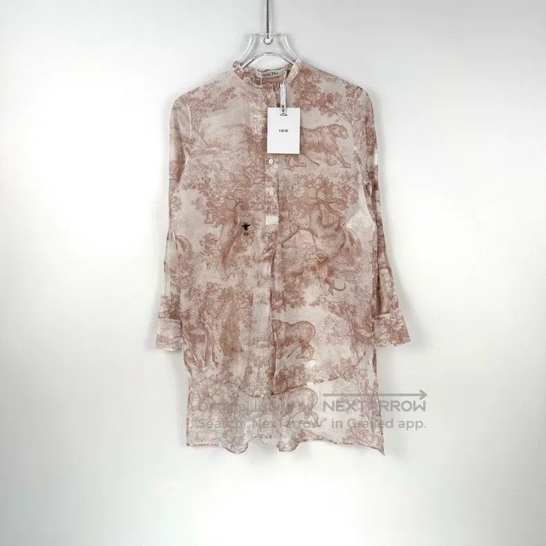 Dior Dior Nude pink embroidered bee shirt Size XXS / US 00 / IT 34 - 3 Thumbnail