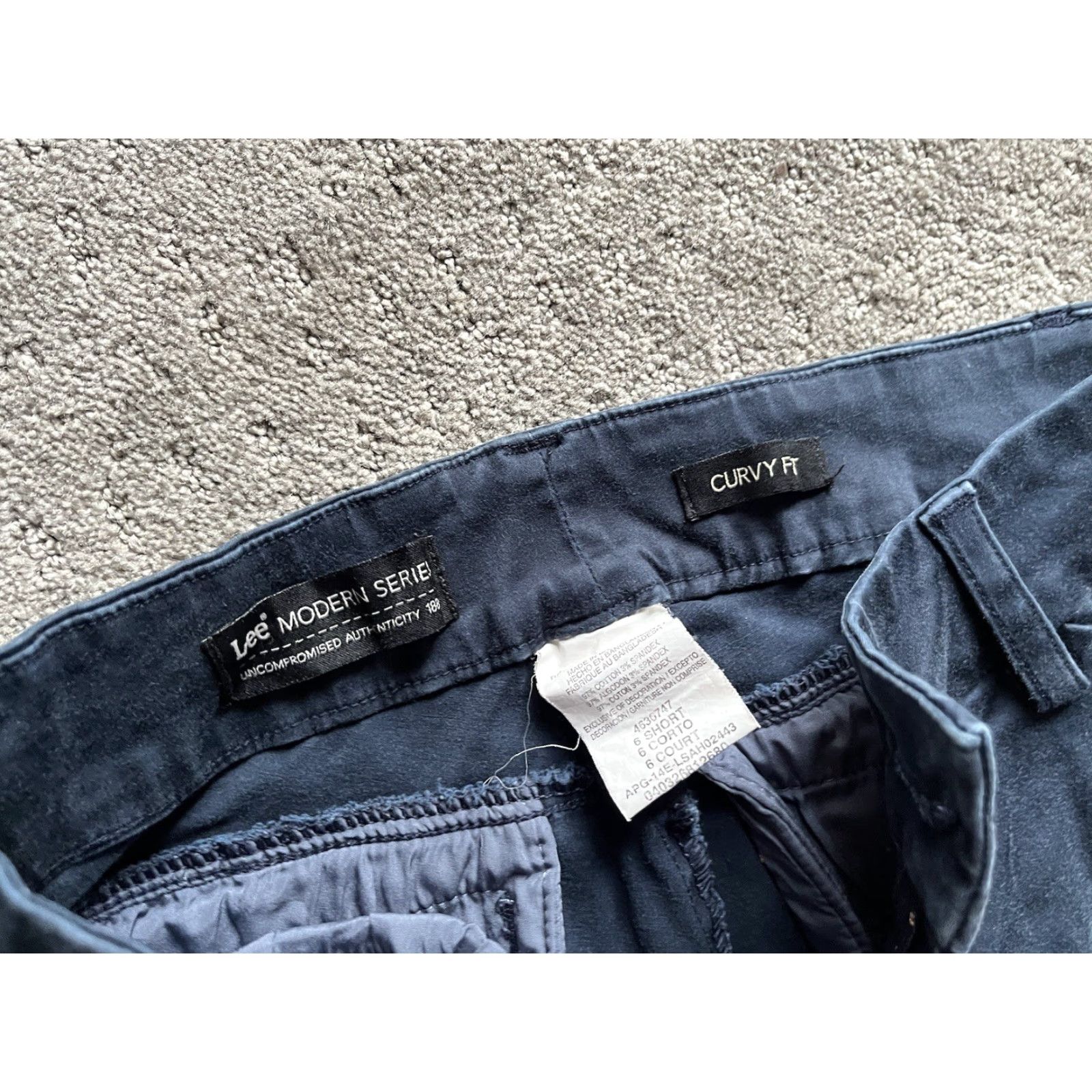 Lee Lee Modern Series 90s Casual Pants Womens Size 6 Blue Chino Size 28" / US 6 / IT 42 - 5 Thumbnail