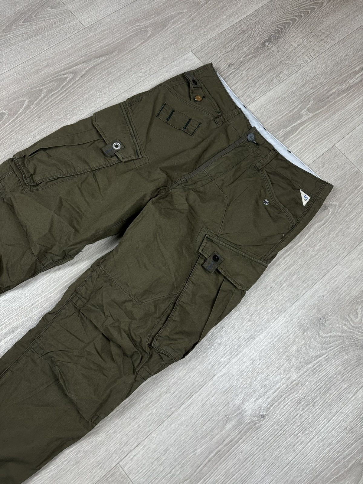 G-Star RAW G STAR Cargo Green Pants Joggers Vintage Size US 30 / EU 46 - 3 Thumbnail