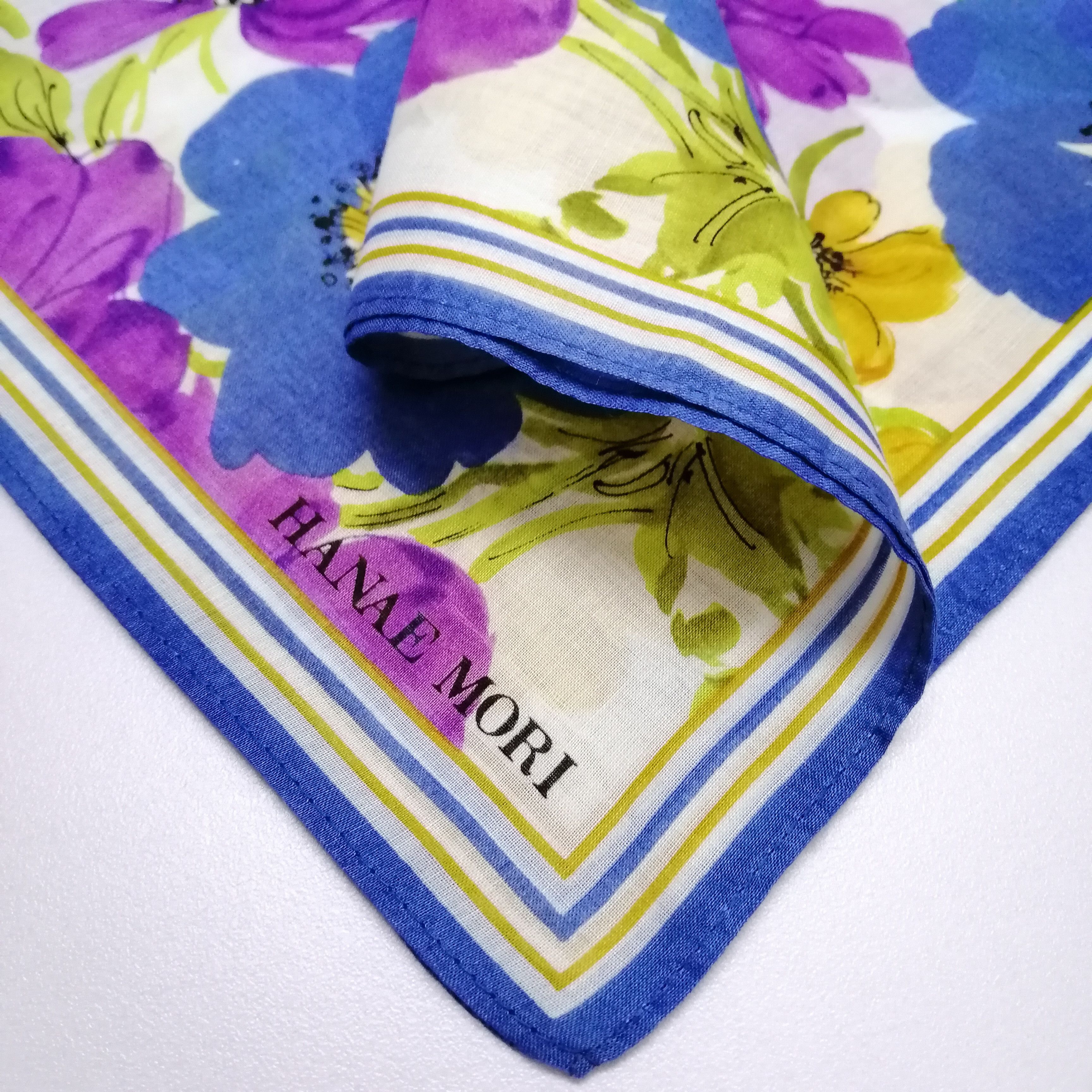 Hanae Mori Hanae Mori Handkerchief/Neckerchief/Bandana-KD2247 Size ONE SIZE - 3 Thumbnail