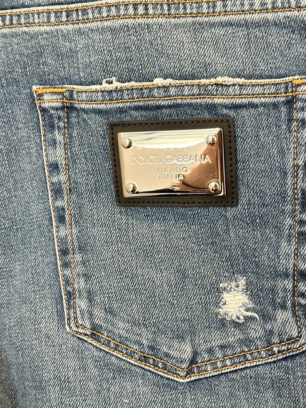 Dolce & Gabbana Dolce & Gabbana Men’s Blue Jeans Slim Fit Size US 44 / EU 60 - 4 Thumbnail