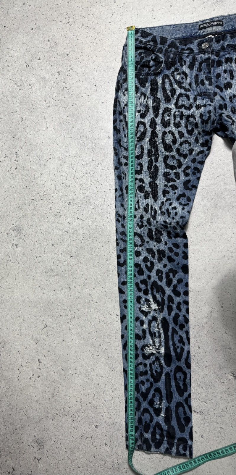 Dolce & Gabbana Dolce & Gabbana DG Leopard Luxury Women’s Denim Jeans Size 32" / US 10 / IT 46 - 12 Thumbnail